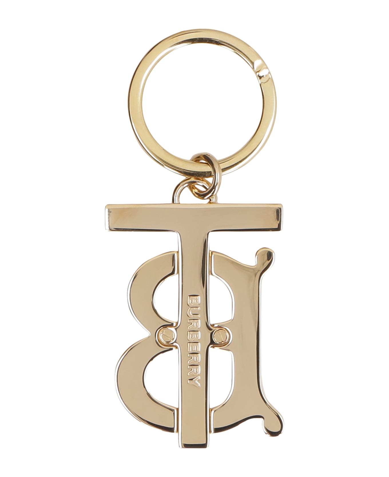 Burberry Monogram Charm Key Holder - black