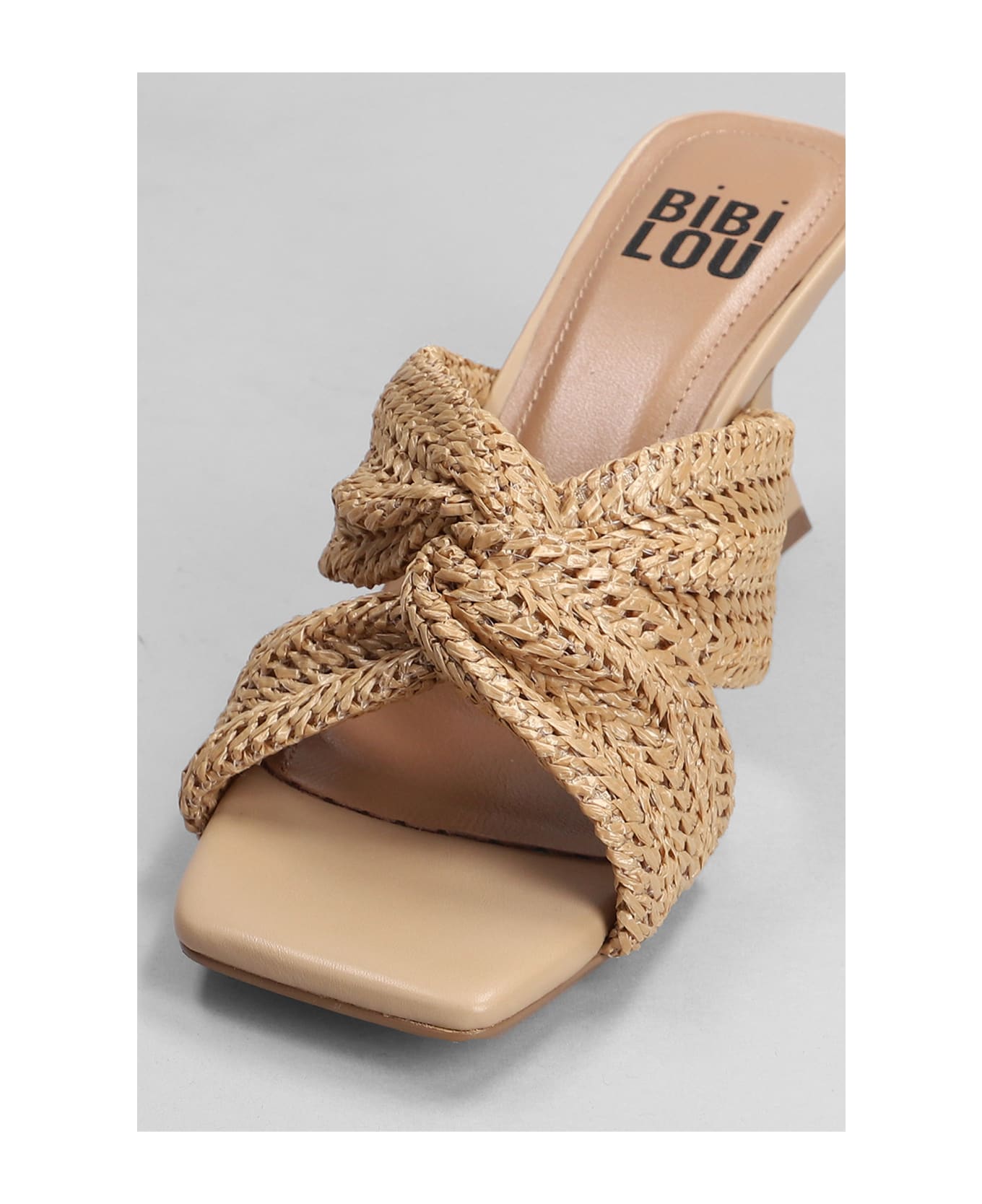 Bibi Lou Sandals In Leather Color Synthetic Fibers - leather color