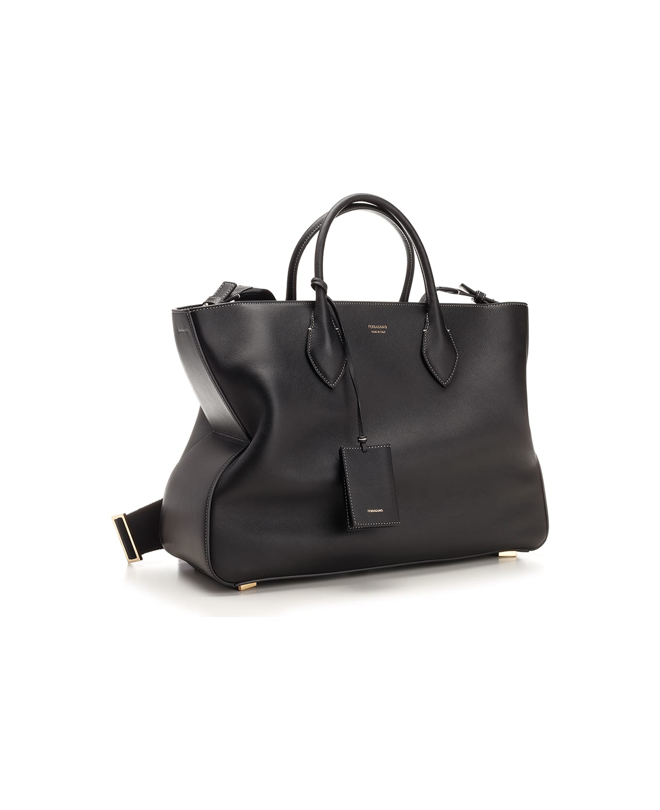 Ferragamo L Star-shaped Tote Bag - BLACK