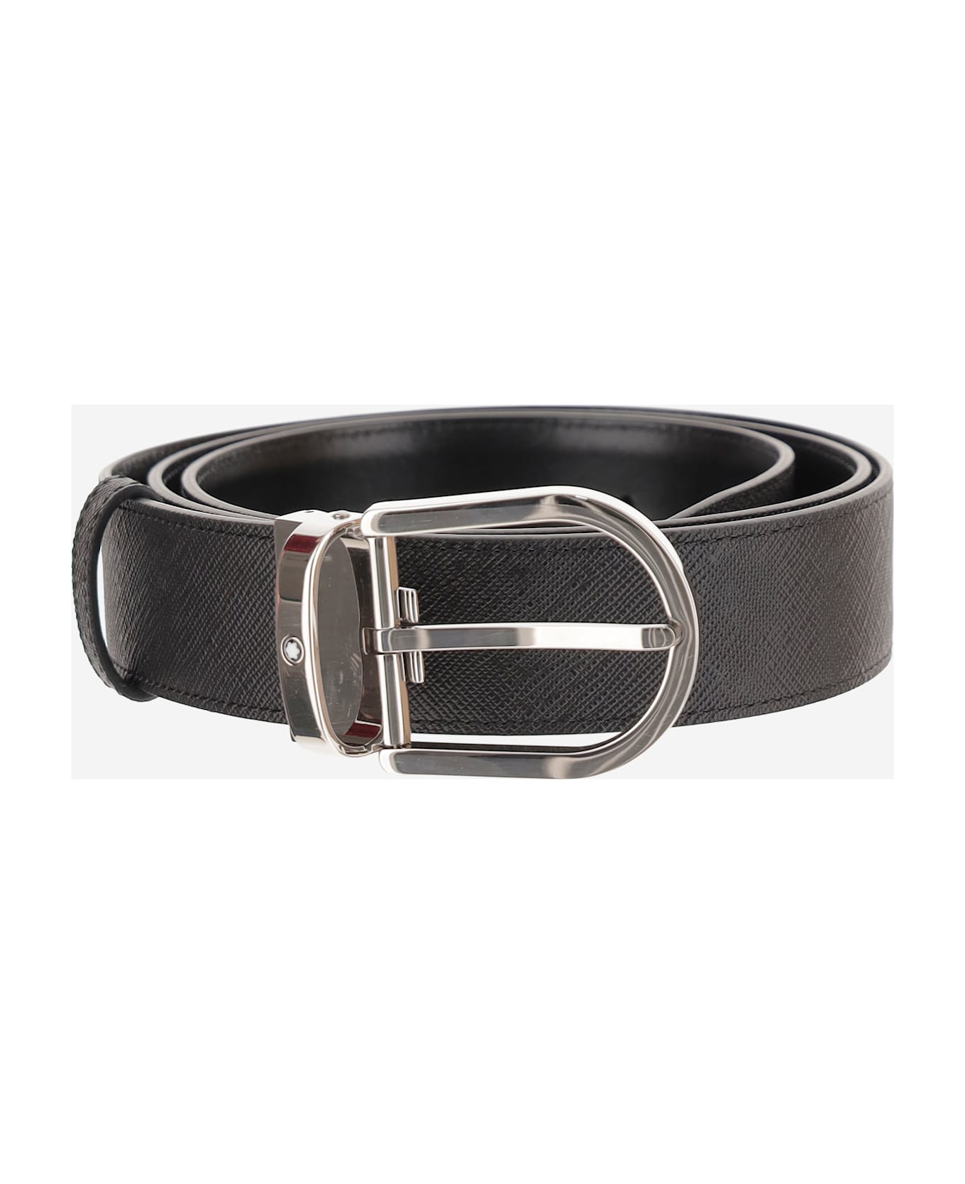 Montblanc Reversible Leather Belt - Black