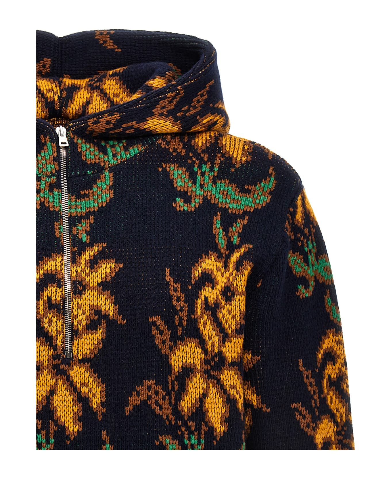 Etro Jacquard Hooded Sweater - Multicolor