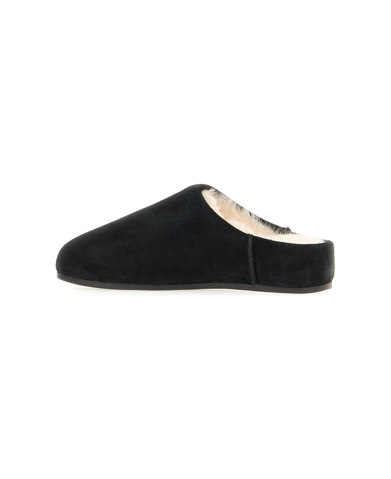 UGG Black Suede Elea Slippers - BLACK