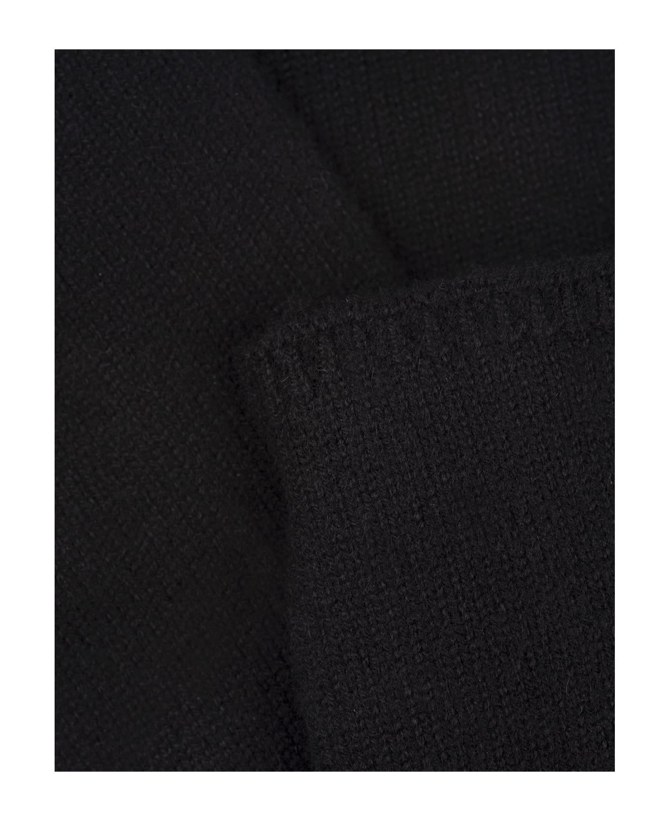 Max Mara Long Knit Gloves - Black