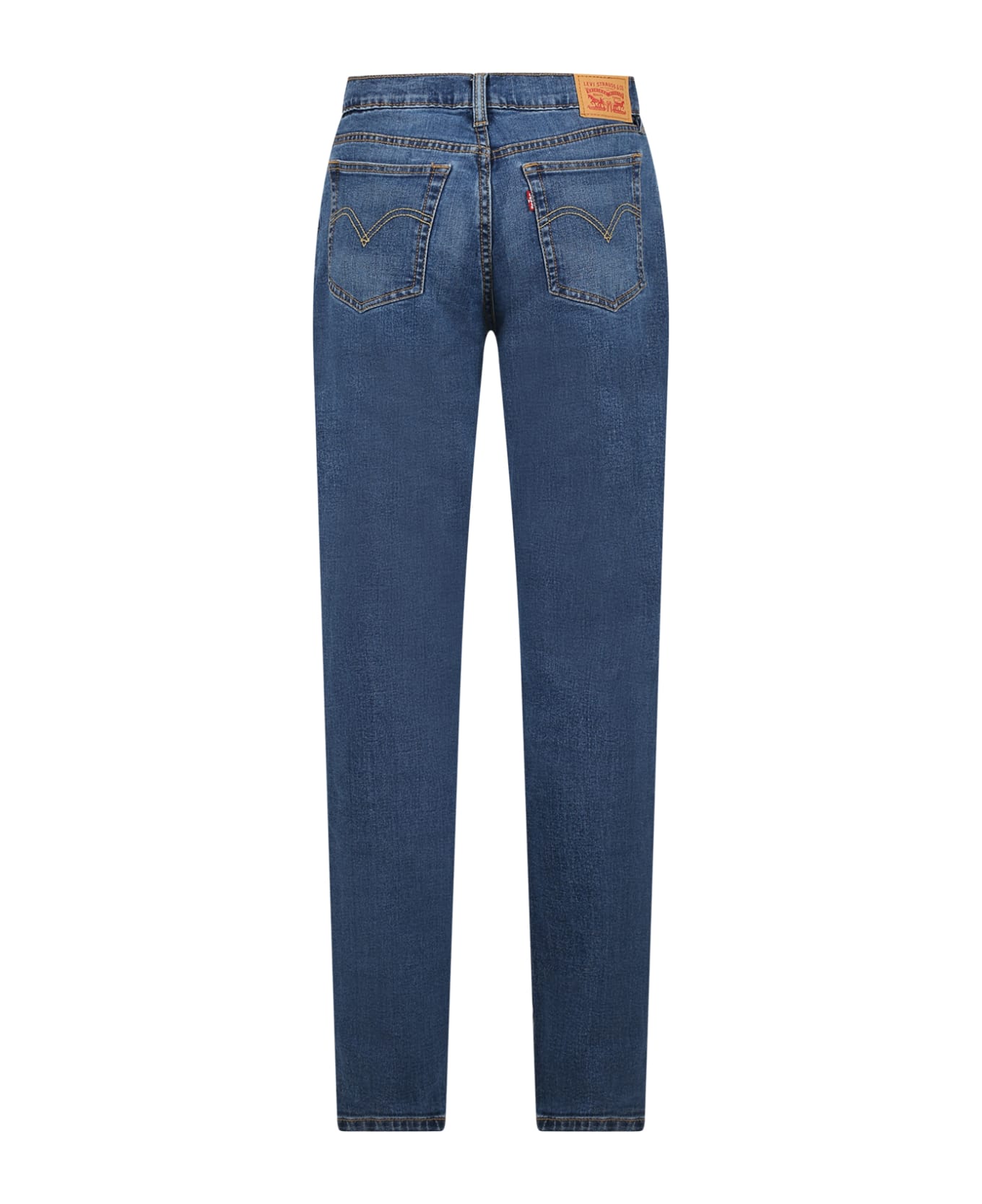 Levi's Blue Jeans For Girl With Logo - Denim
