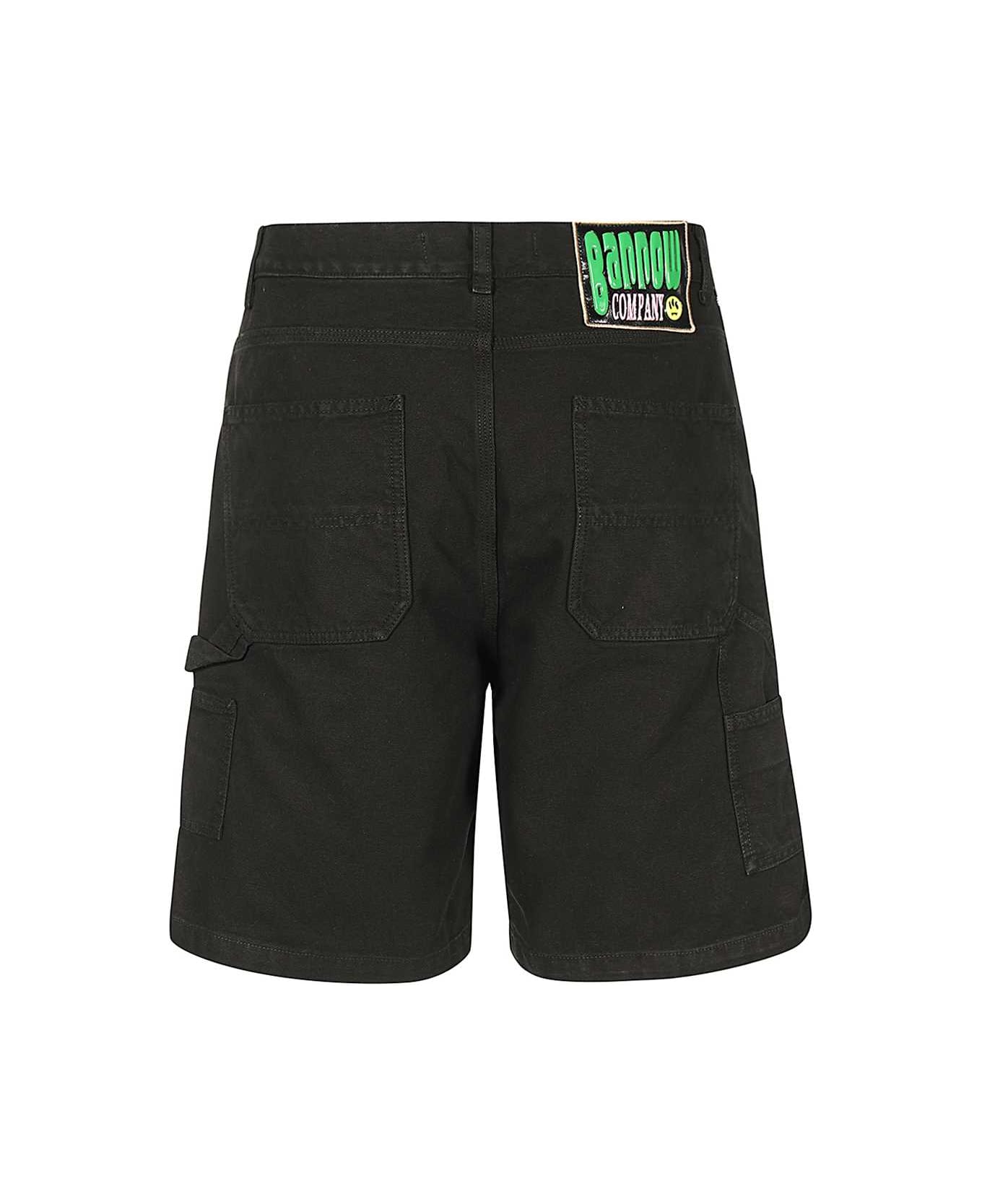 Barrow Cotton Bermuda Shorts - black