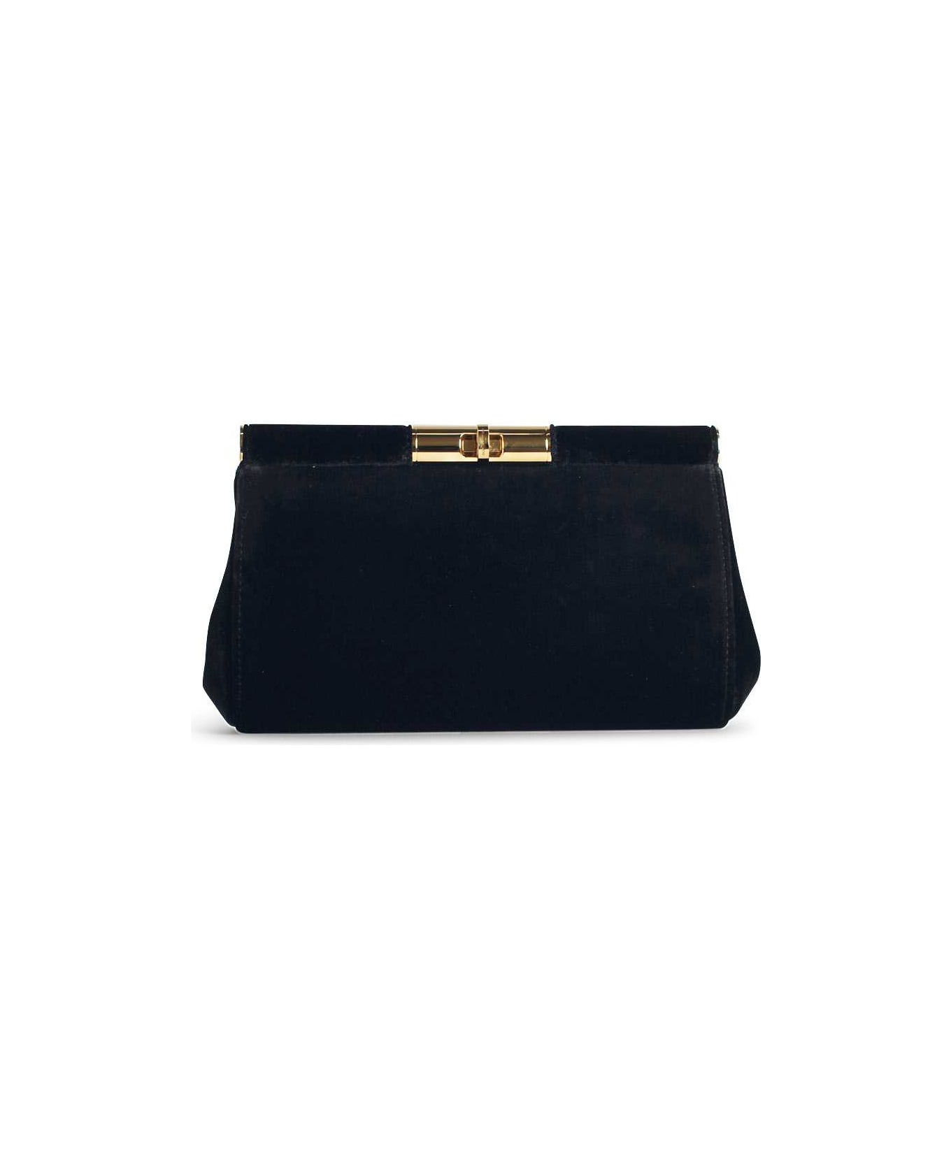 Dolce & Gabbana Black Velvet Shoulder Strap - Black