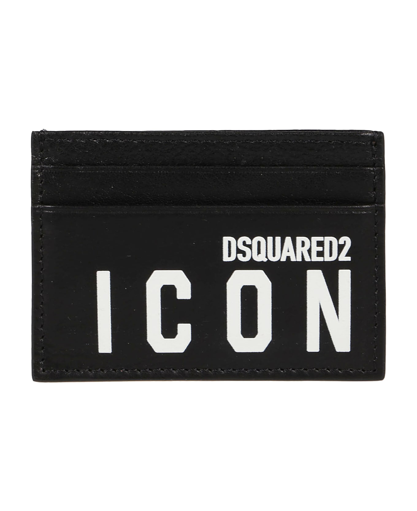 Dsquared2 Be Icon Credit Card Holder - Nero/bianco