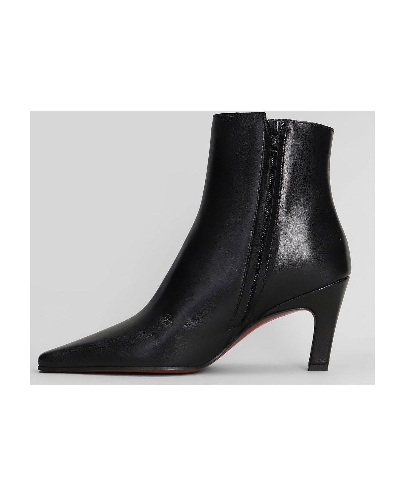 Roberto Festa Yanira High Heels Ankle Boots In Black Leather - black
