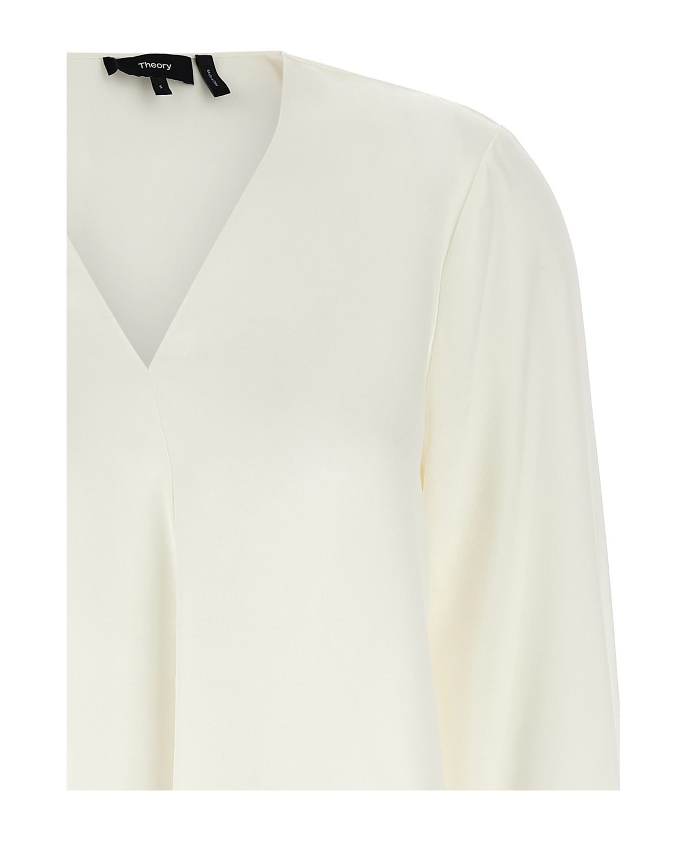 Theory Silk Blouse - IVORY