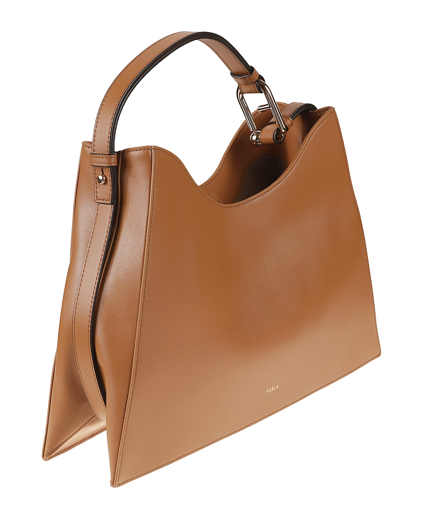 Furla Open Adjustable Strap Tote - brandy