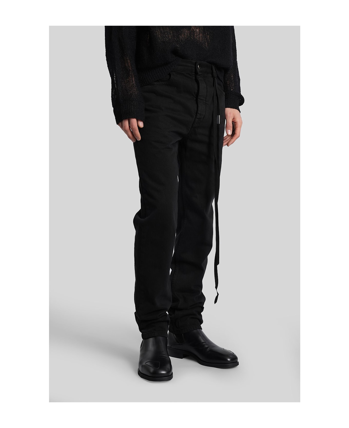 Ann Demeulemeester Gill Jeans In Black Denim - black