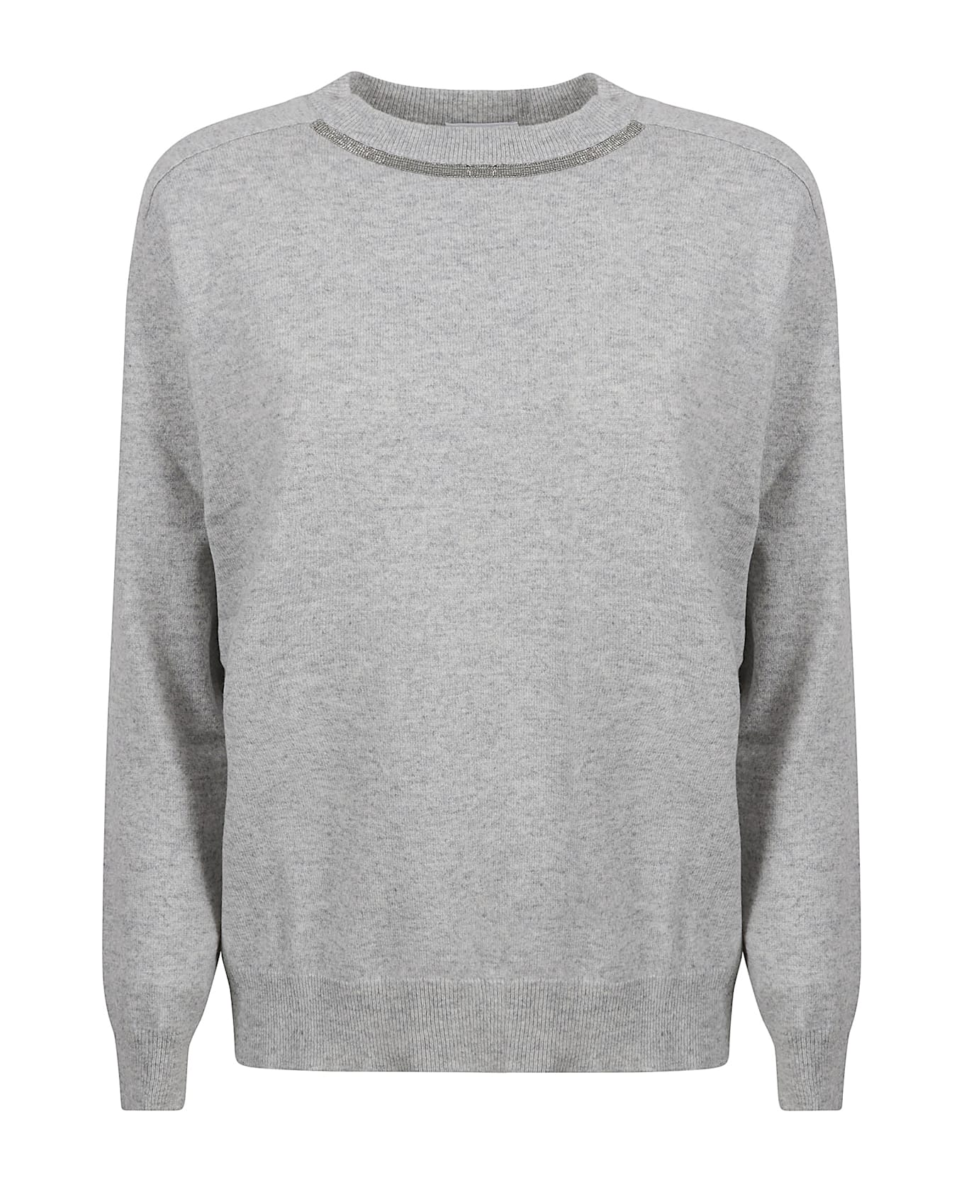 Brunello Cucinelli Round Neck Jumper - Ciottolo