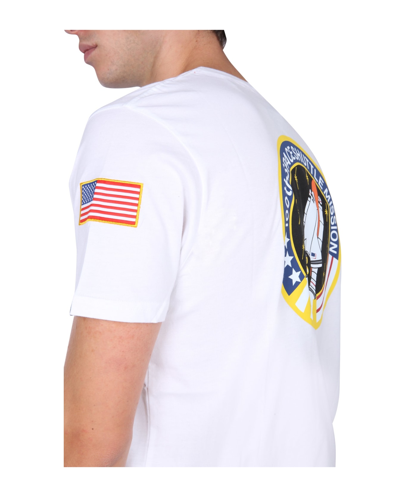 Alpha Industries Space Shuttle T-shirt - WHITE シャツ