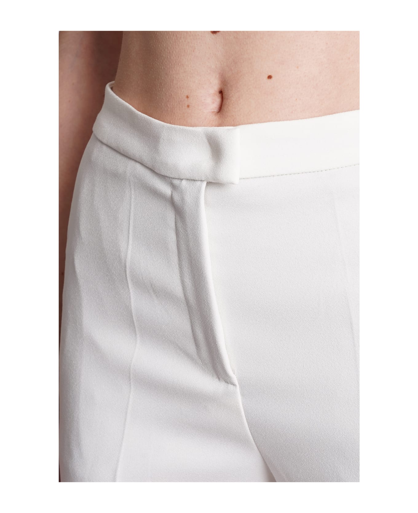The Andamane Gladys Pants In White Polyester - white