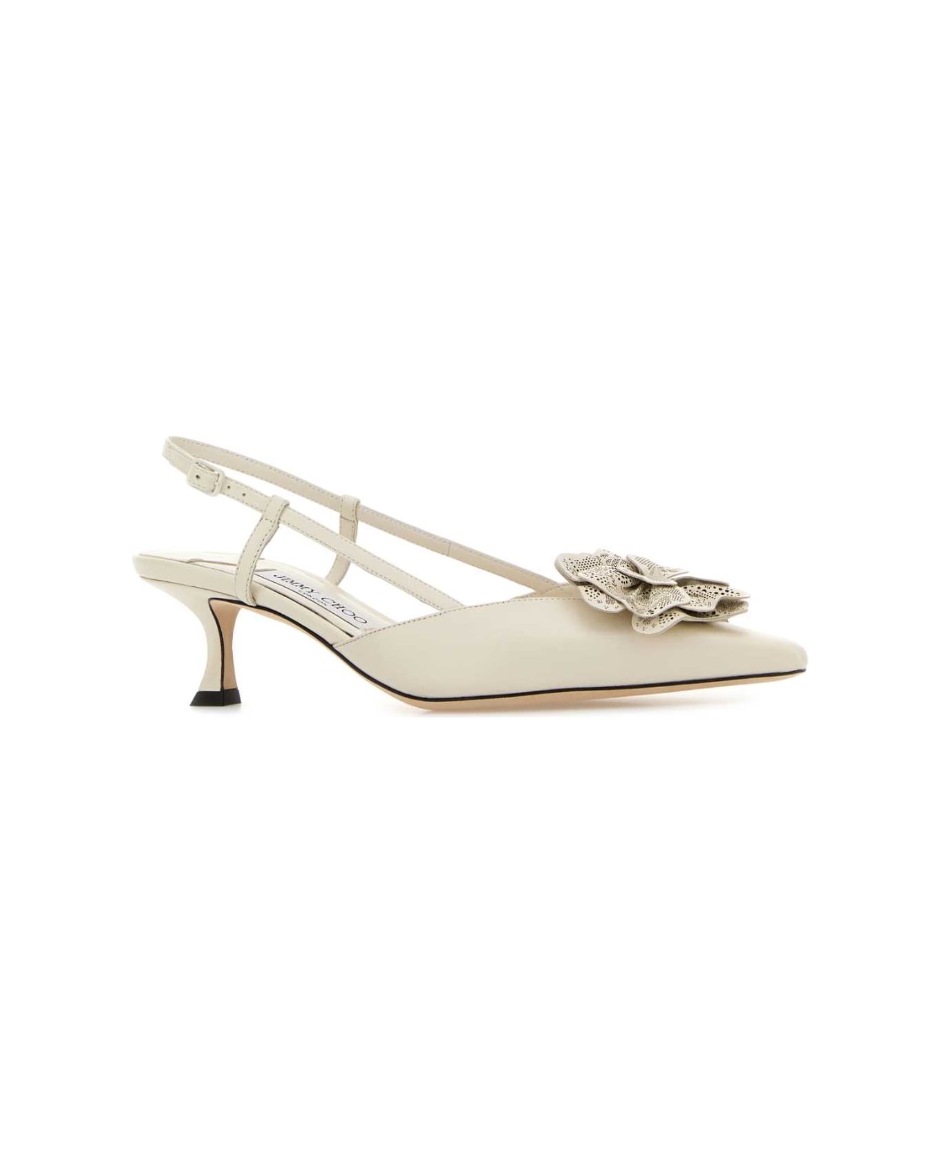 Jimmy Choo Ivory Nappa Leather Mimmi Pumps - LATTELATTE