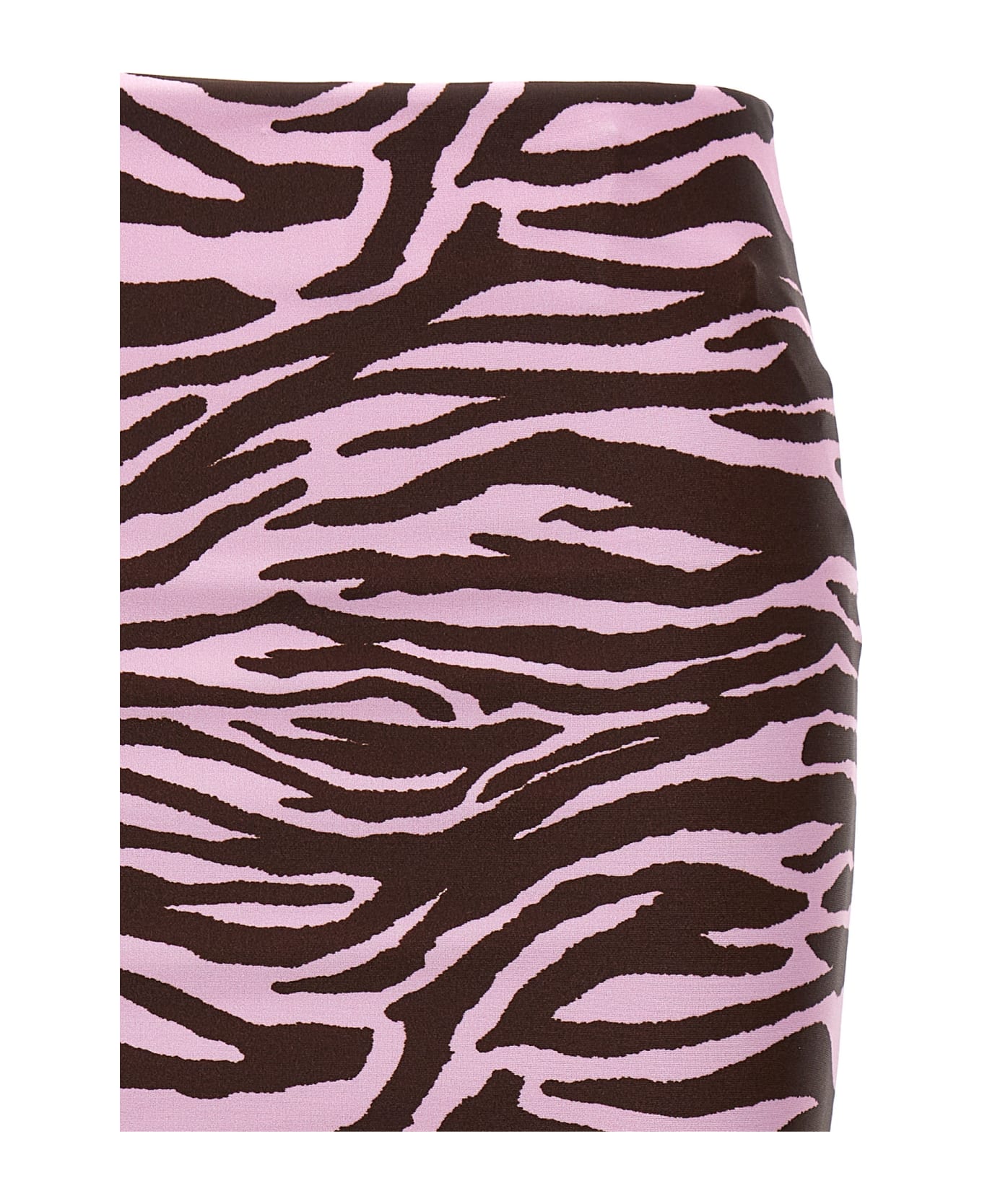 The Attico Zebra Miniskirt - Multicolor 水着