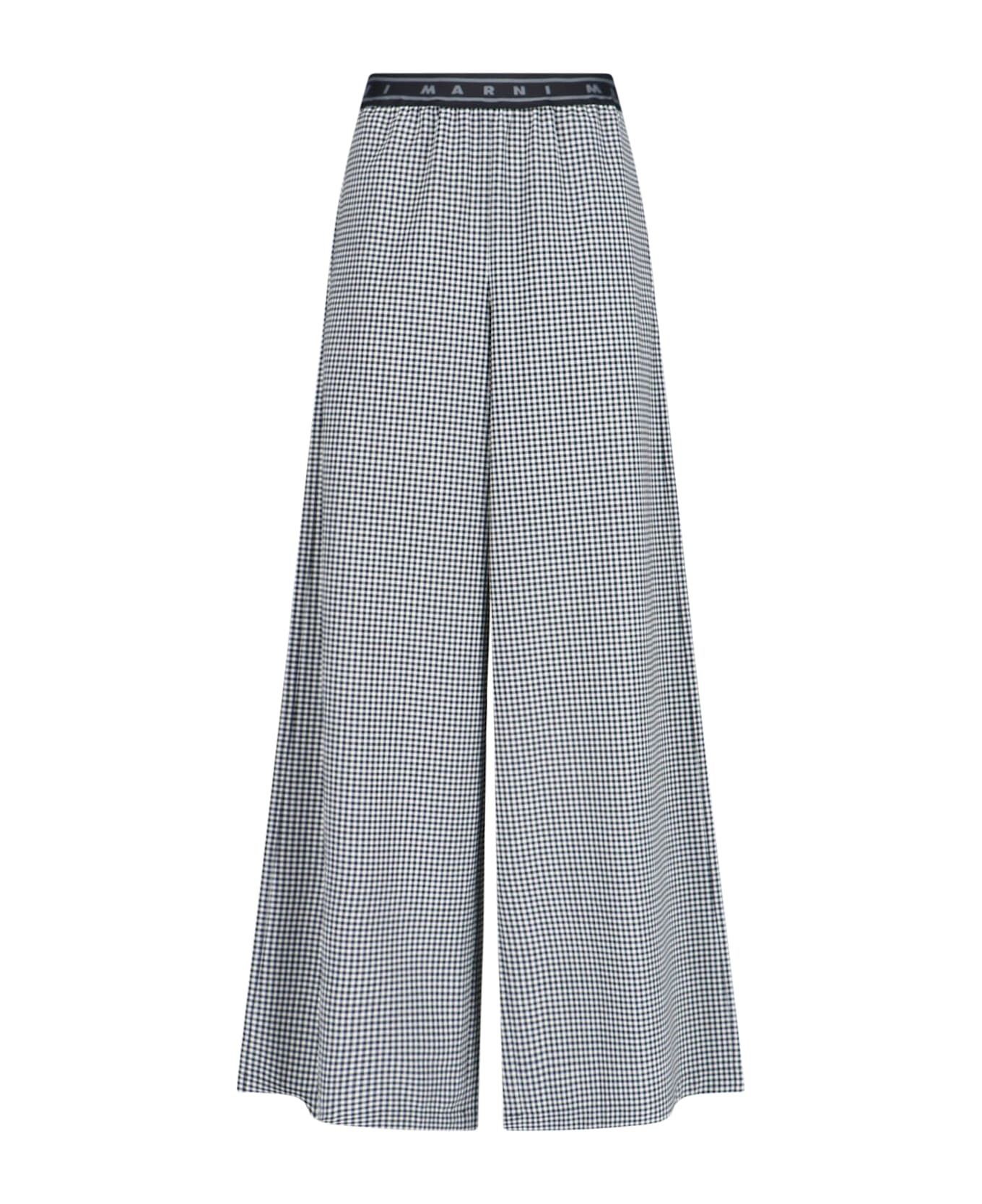 Marni Plaid Palazzo Pants - Black