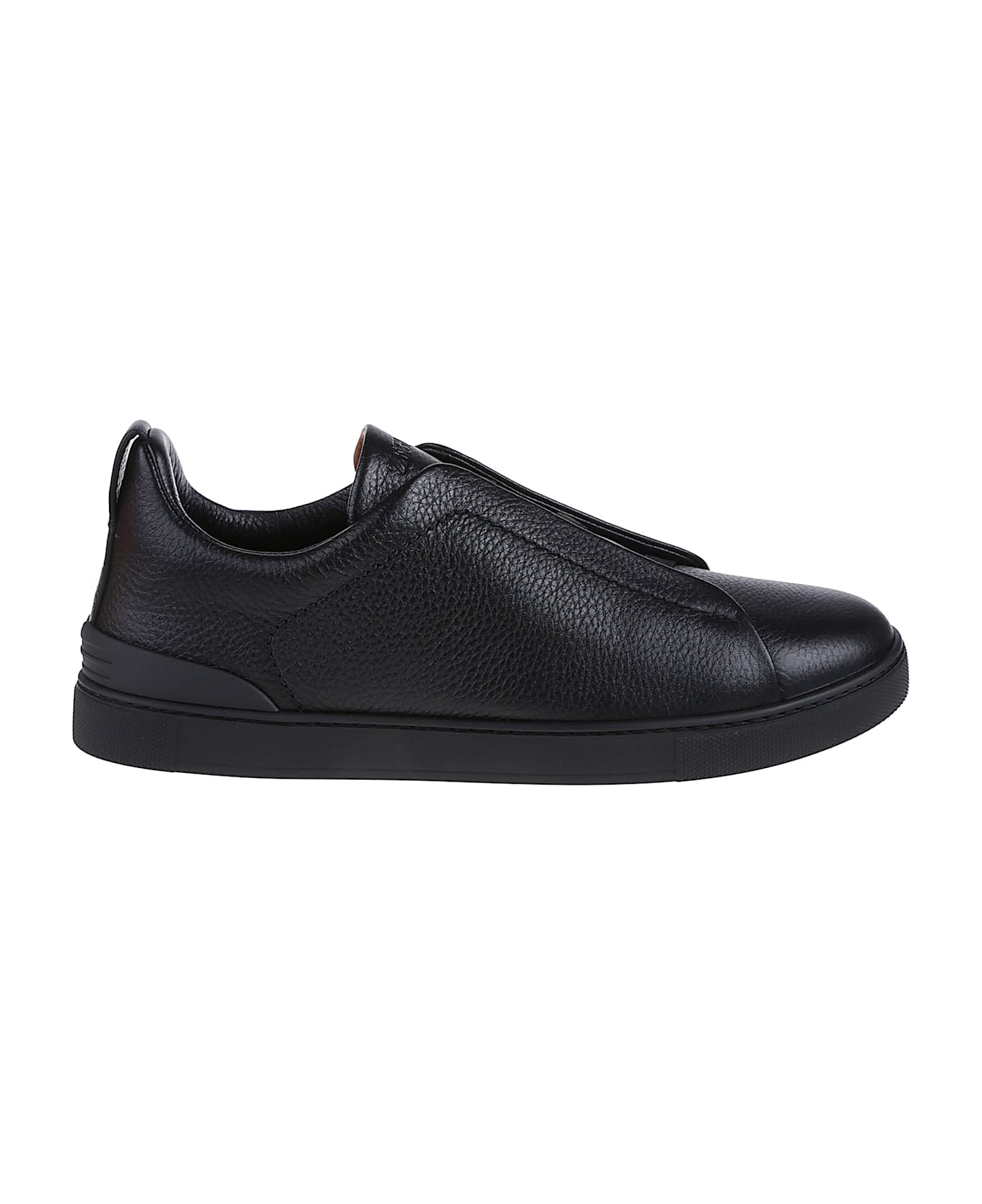 Zegna Triple Stitch Low Top Sneakers - Nee Nero