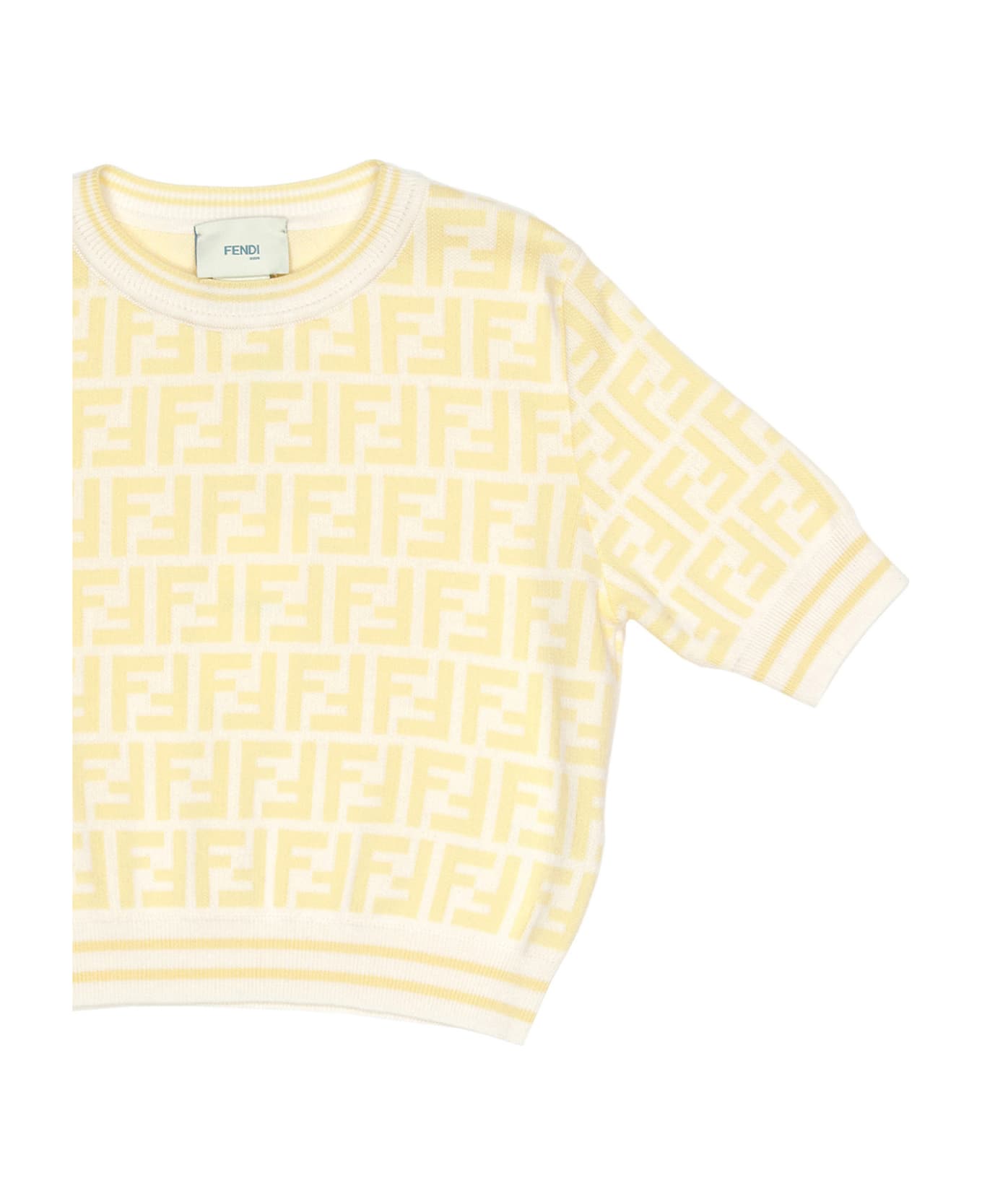 Fendi Yellow Monogram Sweater - Yellow