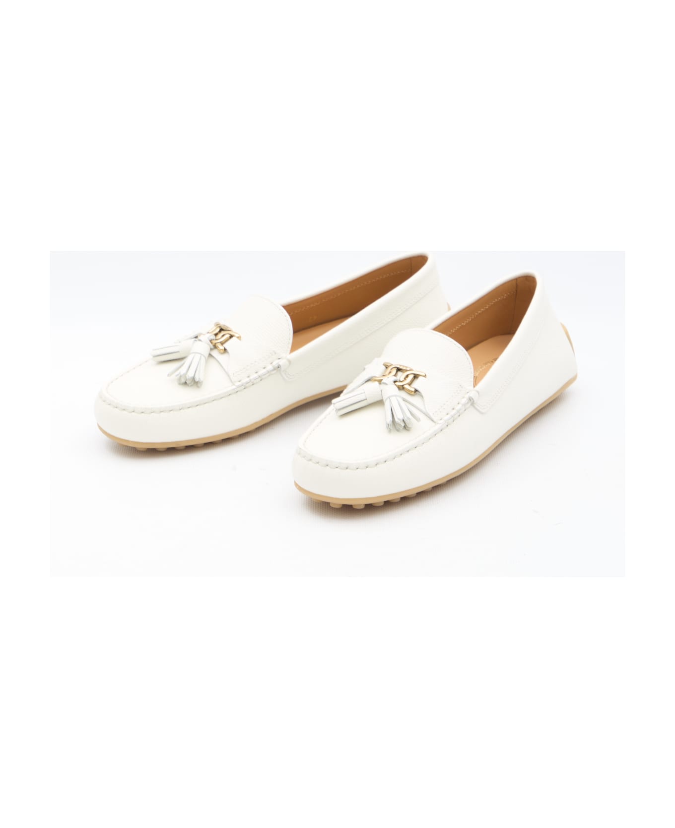 Tod's City Gommino Loafers - WHITE