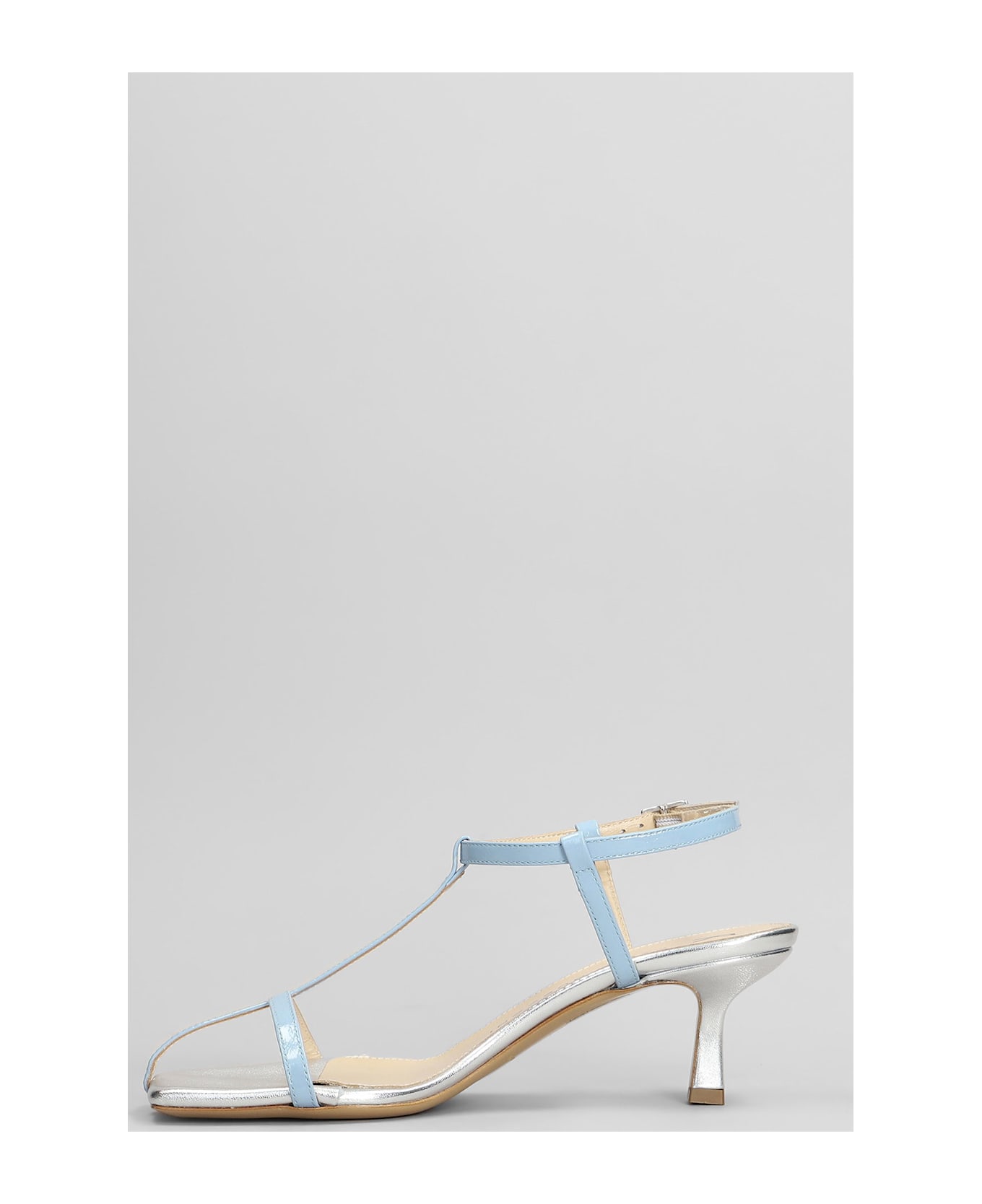 Fabio Rusconi Sandals In Cyan Leather - cyan