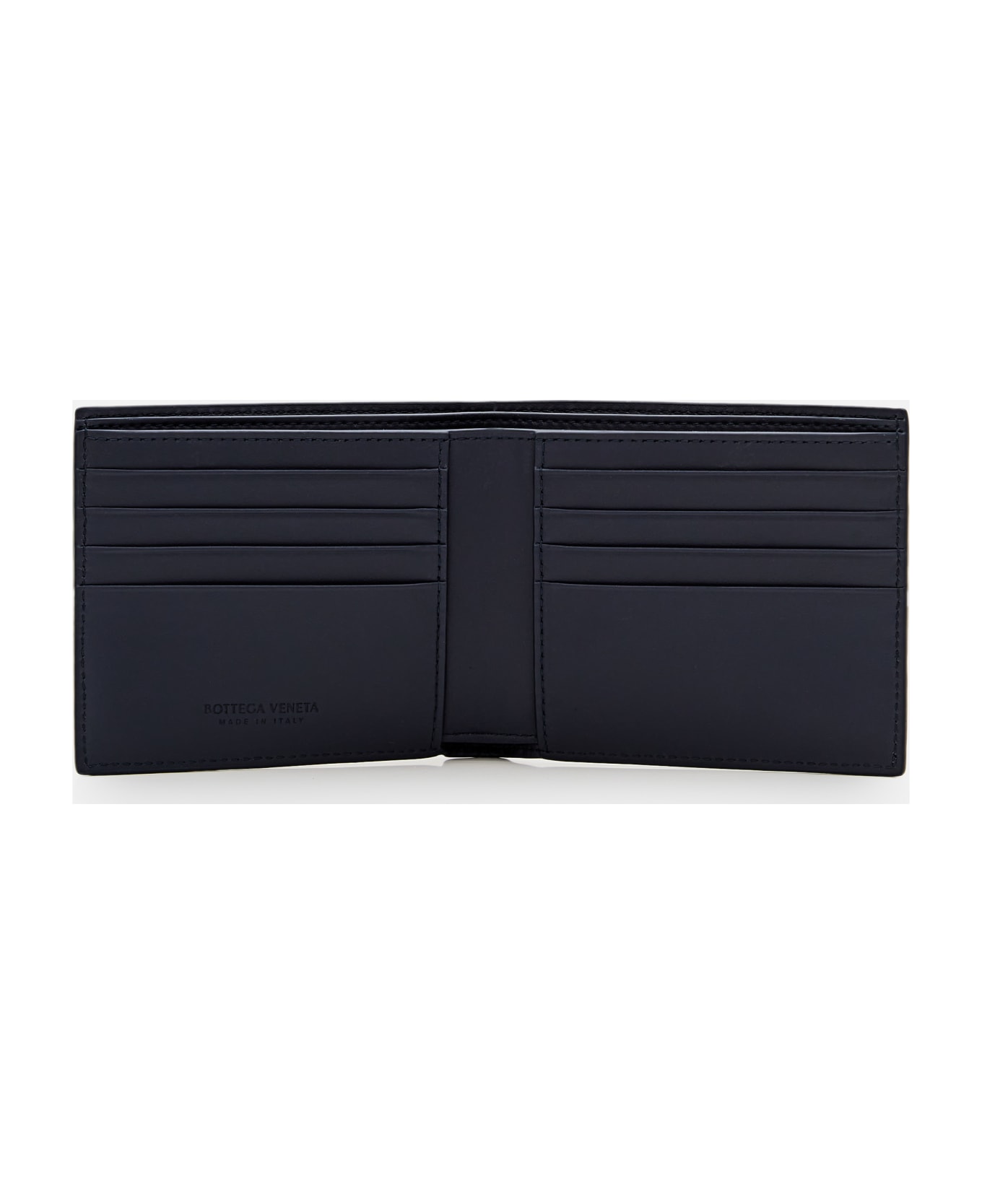 Bottega Veneta Bi-fold Intreccio Wallet - Blue