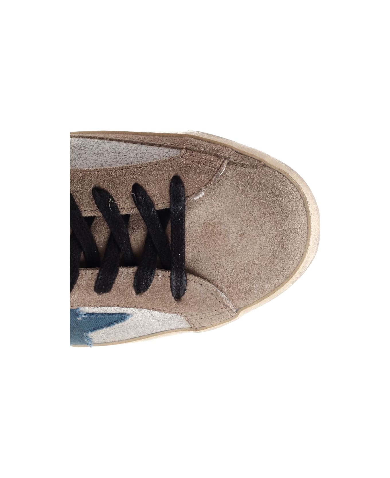 Golden Goose 'super Star' Sneakers - WHITE/BEIGE/BLUE/BLACK