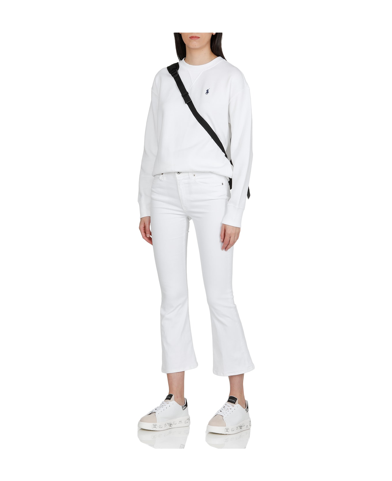 Polo Ralph Lauren Blend Cotton Sweatshirt Polo Ralph Lauren - WHITE