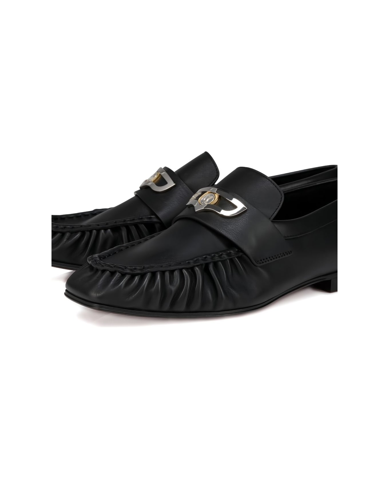 Christian Louboutin Leather Loafers - Black
