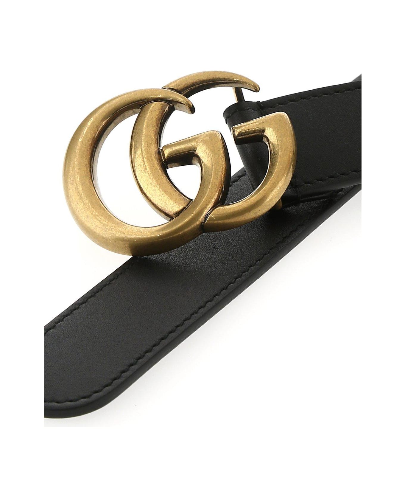 Gucci Double G Buckle Belt - Black