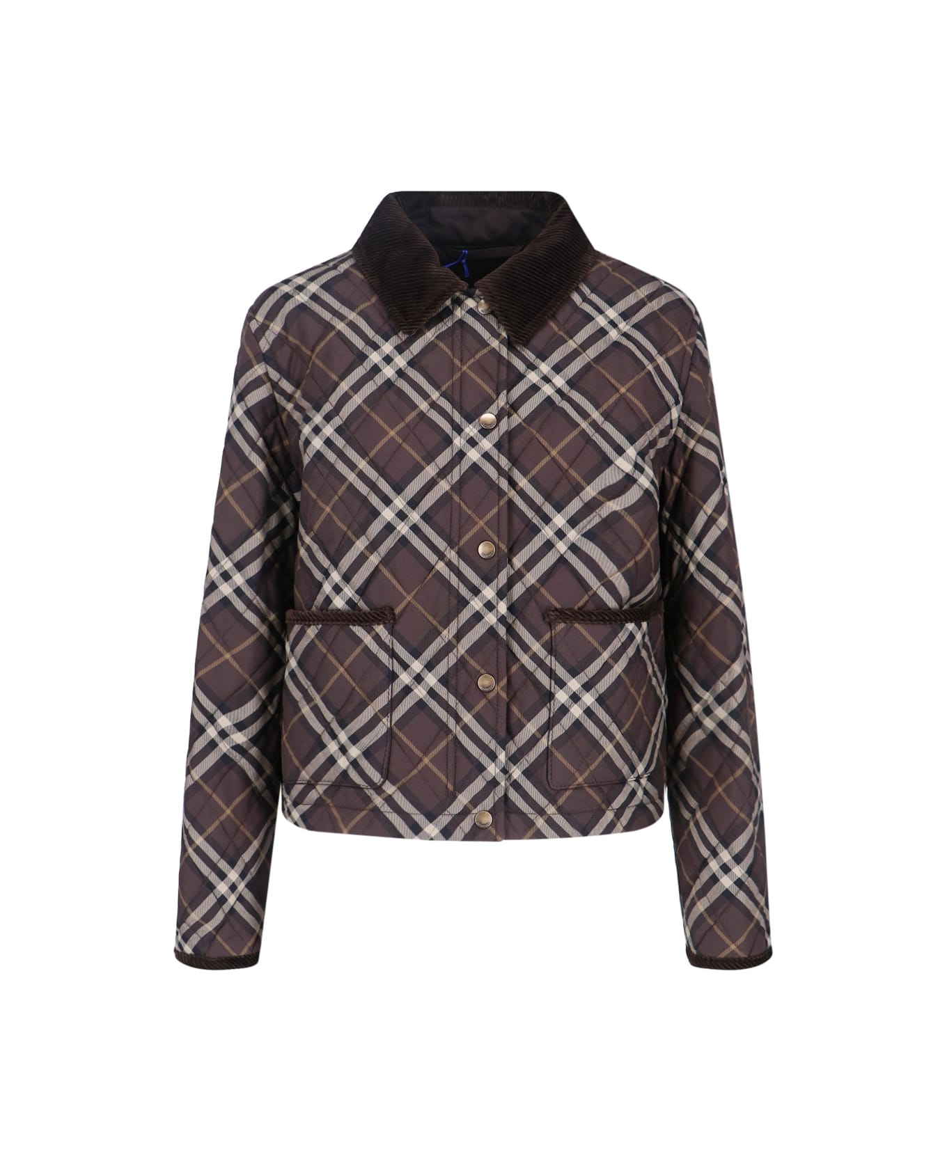 Burberry 
check
 Jacket - Brown