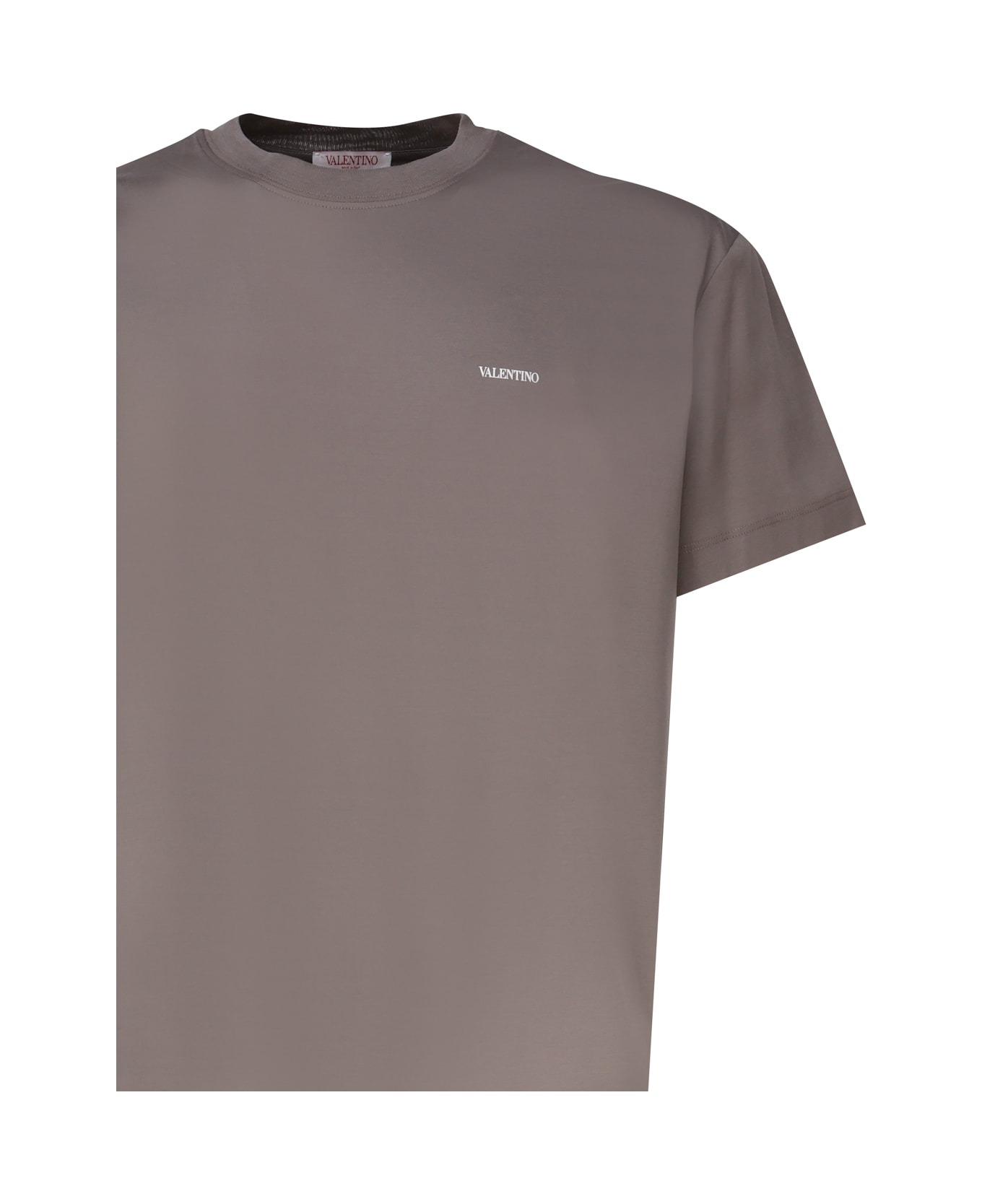 Valentino Garavani T-shirt With Logo - Dove grey