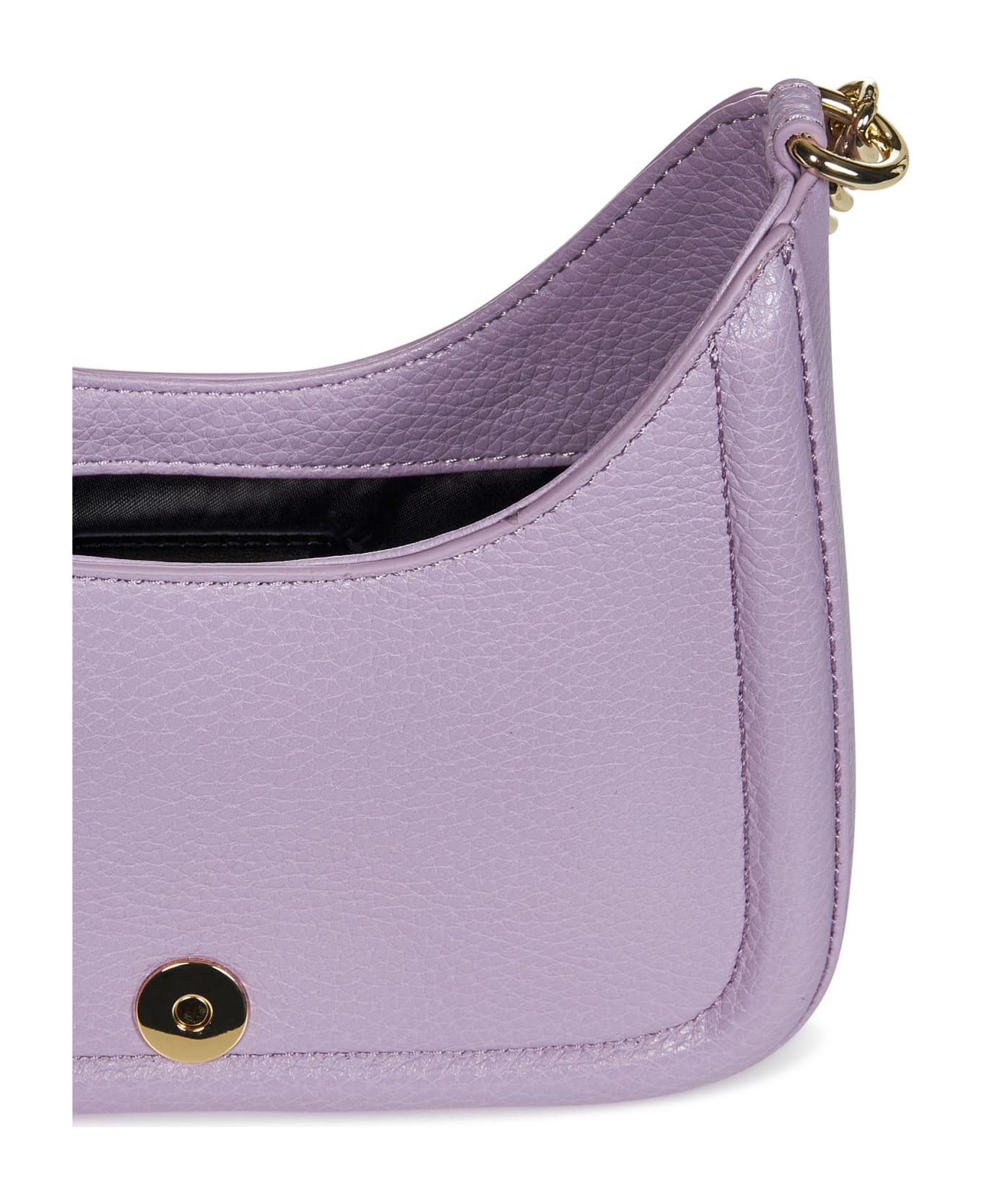 Versace Jeans Couture Shoulder Bag With Baroque Buckle - Lilac