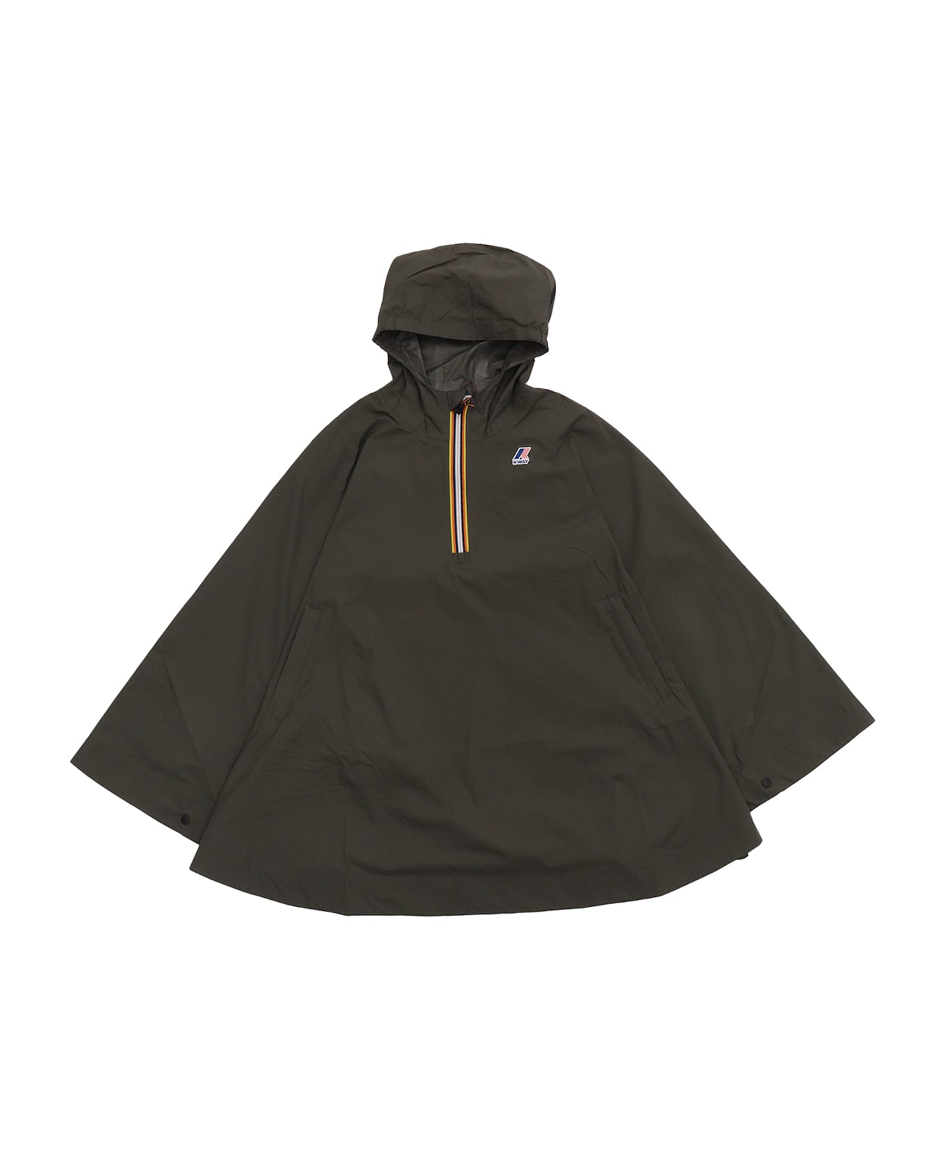 K-Way P. Le Vrai 4.0 Morgan Poncho Jacket - GREEN