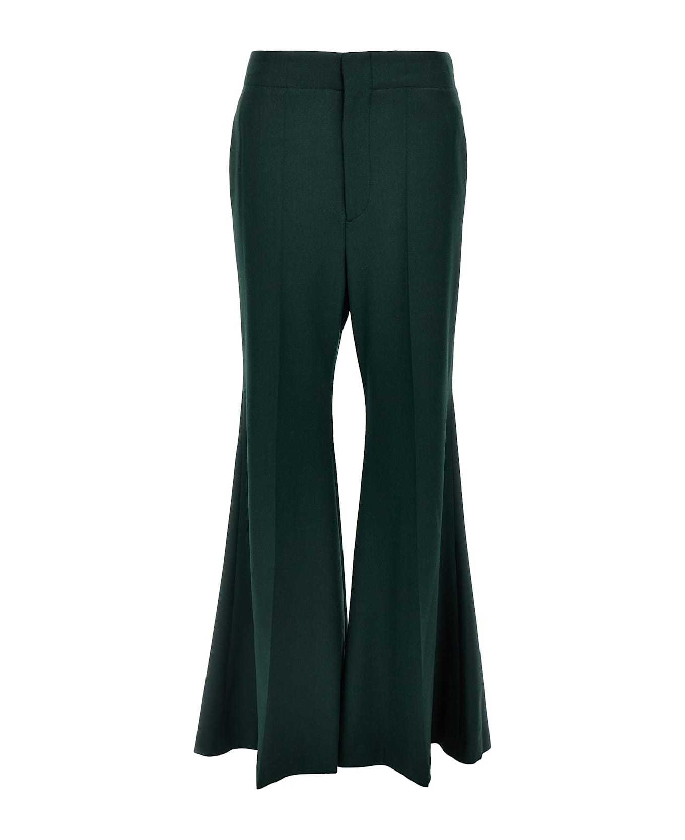Victoria Beckham 
wide Leg Kick
 Pants - Green