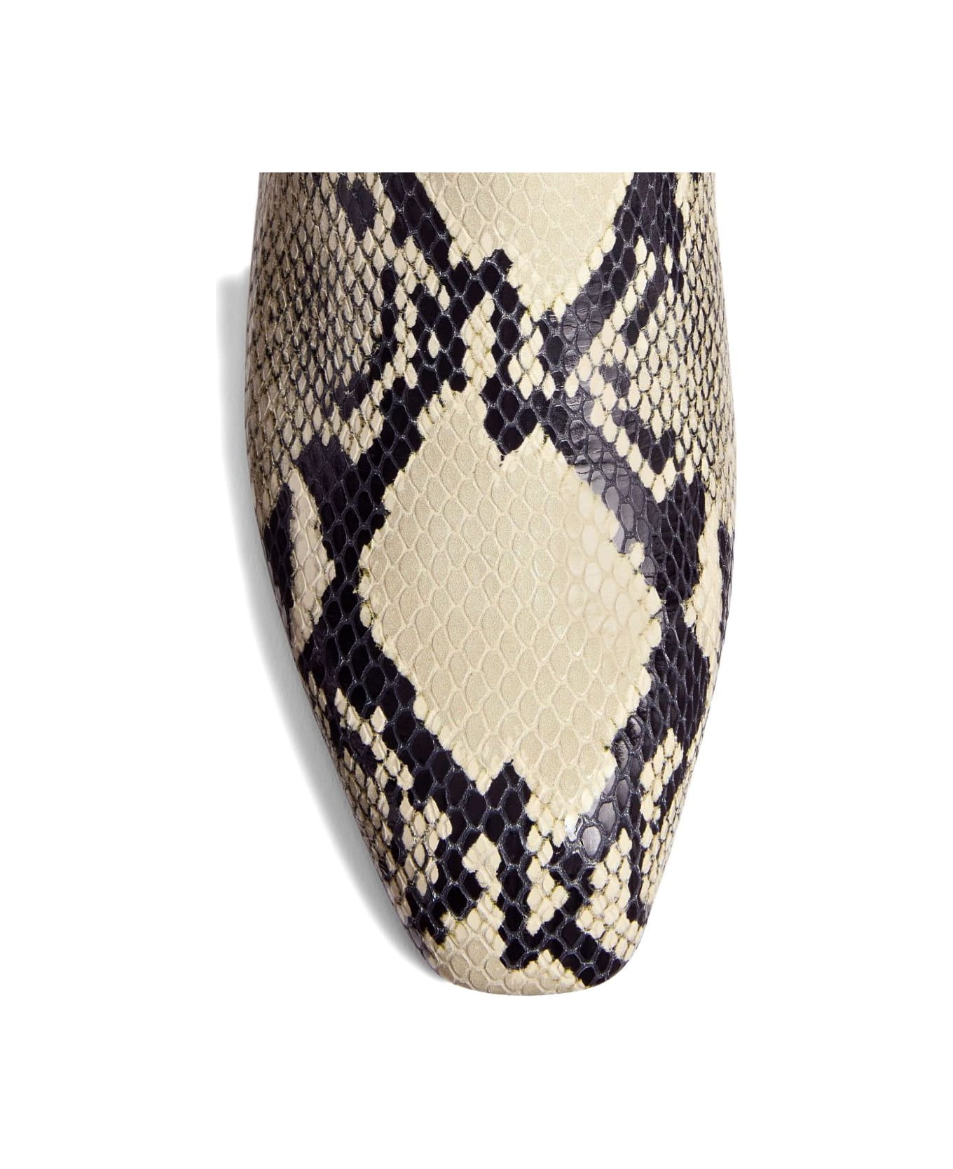 Khaite Colt Leather Boots - Beige