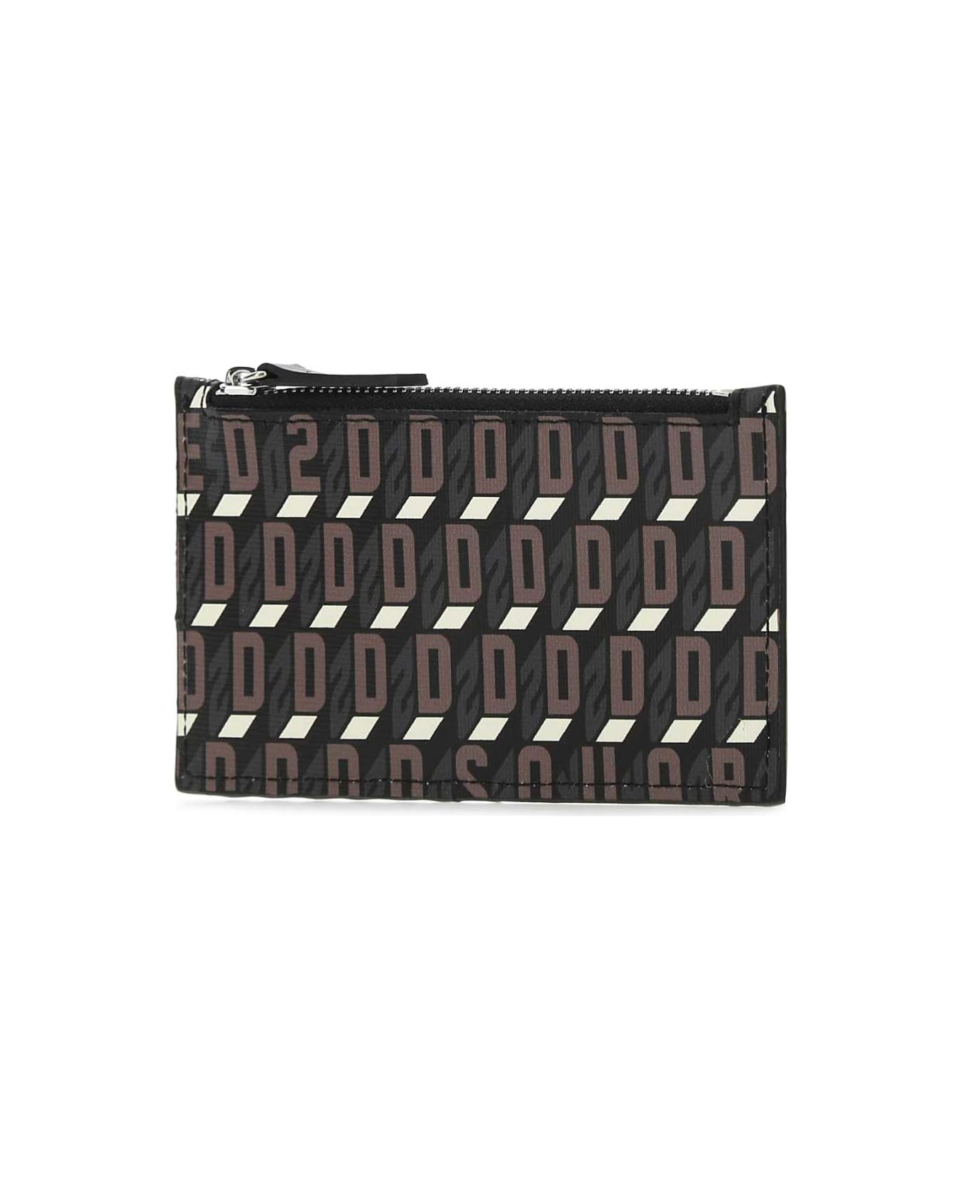 Dsquared2 Printed Canvas Card Holder - 5080 財布