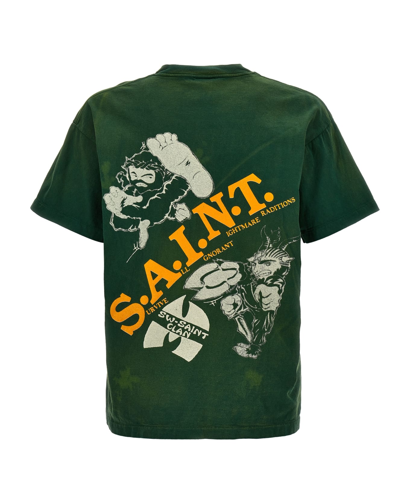 SAINT Mxxxxxx 'saint Clan' T-shirt - Green