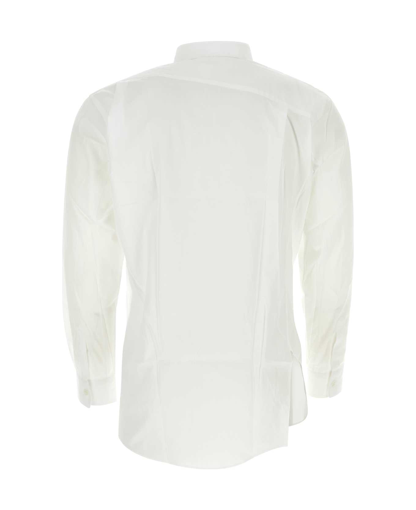 Comme des Garçons Shirt White Poplin Shirt - WHITE シャツ
