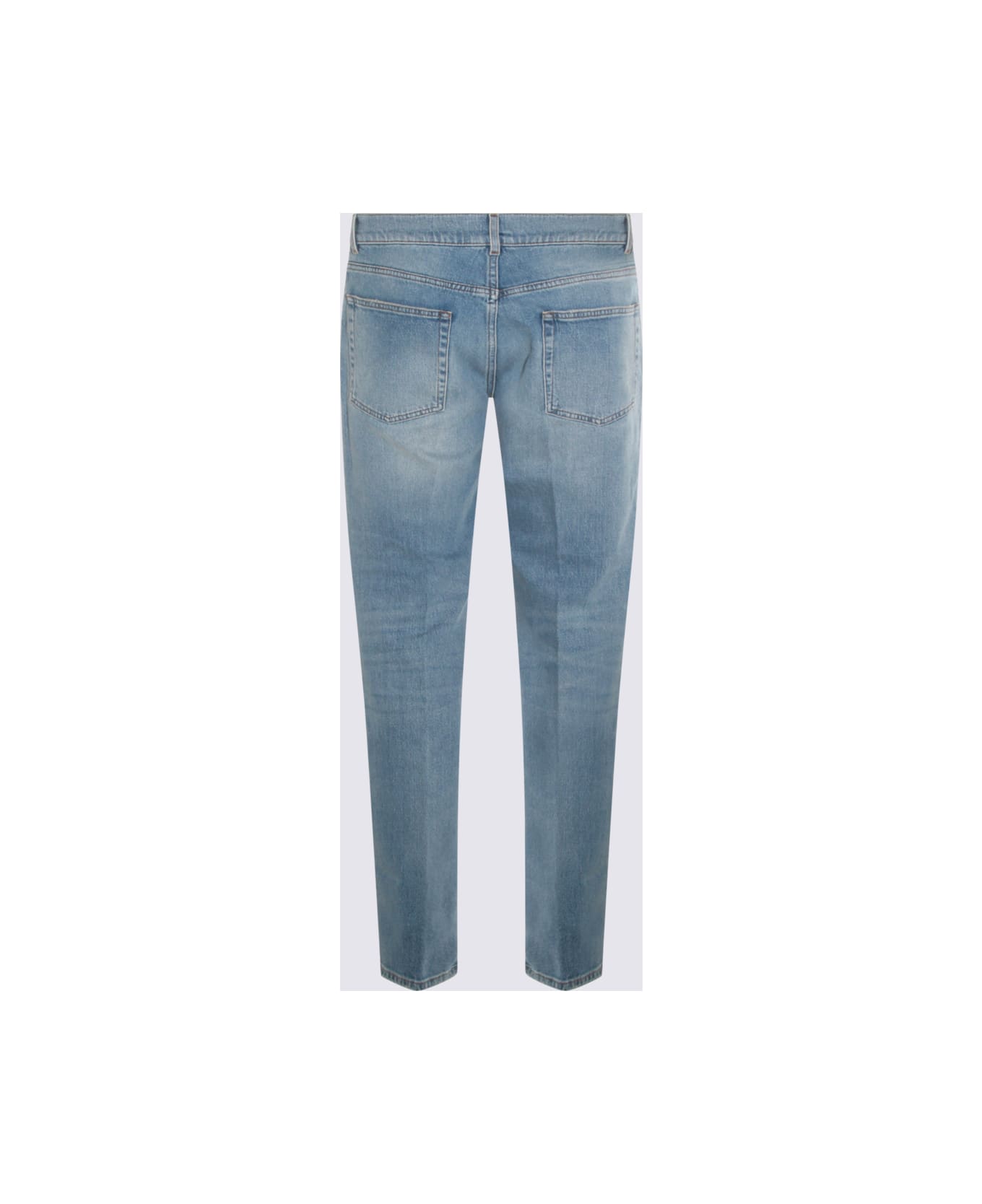 Lardini Light Blue Cotton Denim Jeans - Blue