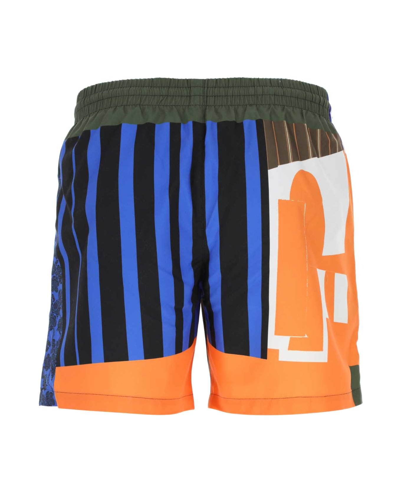 Dries Van Noten Printed Nylon Bermuda Shorts - DESSIN D