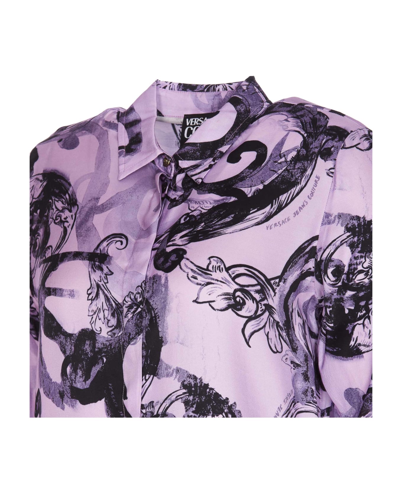 Versace Jeans Couture Watercolour Couture Shirt - Purple