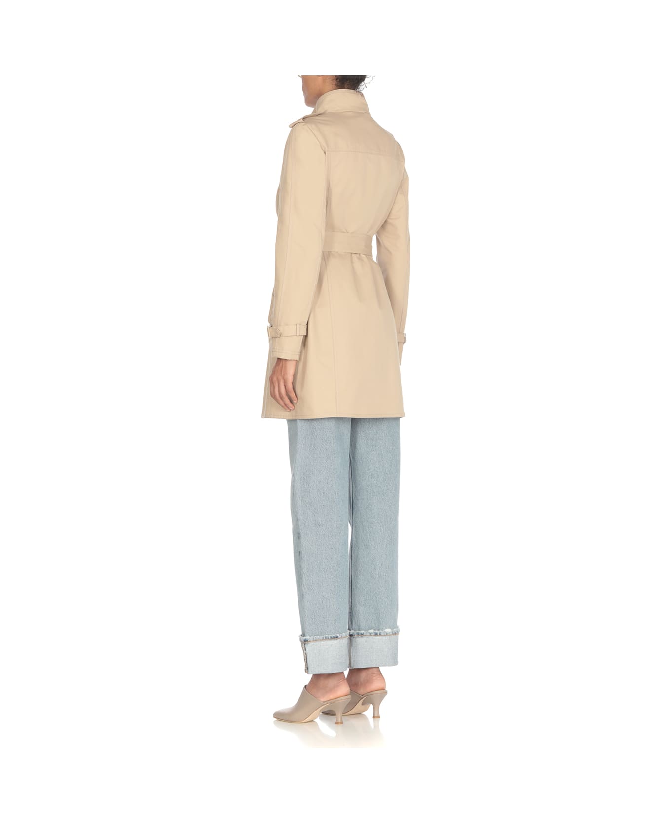 Fay Cotton Trench Coat - Beige