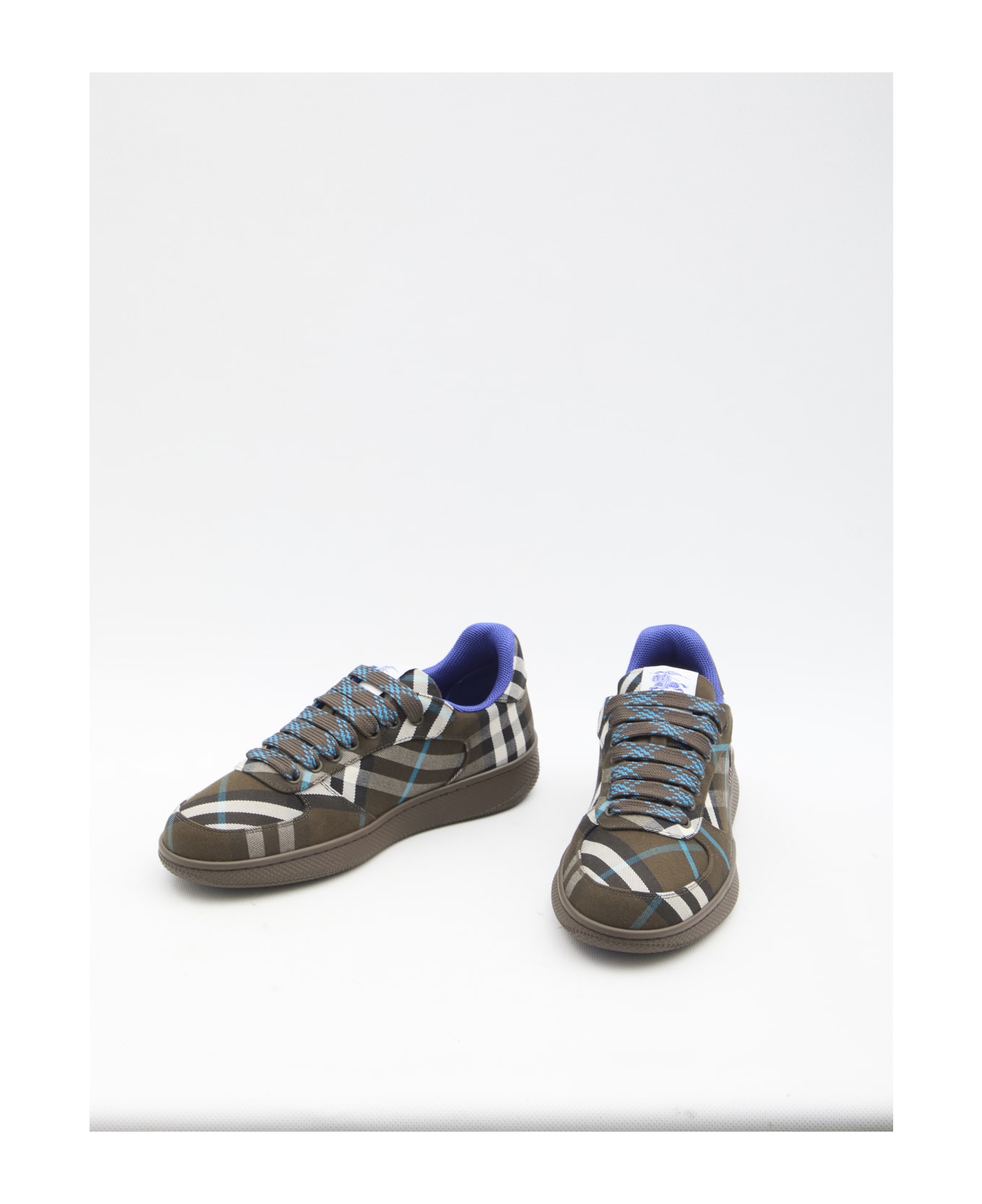 Burberry Terrace Check Sneakers - BROWN