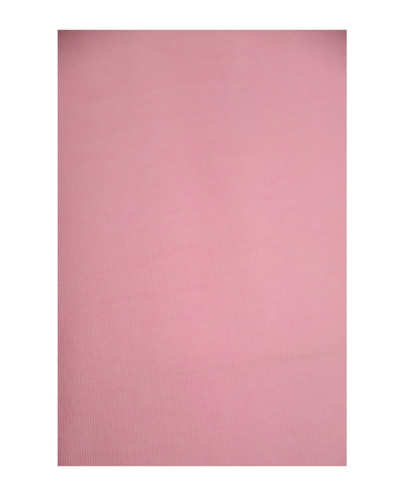Kangra Crewneck Rib Trim Plain T-shirt - Pink