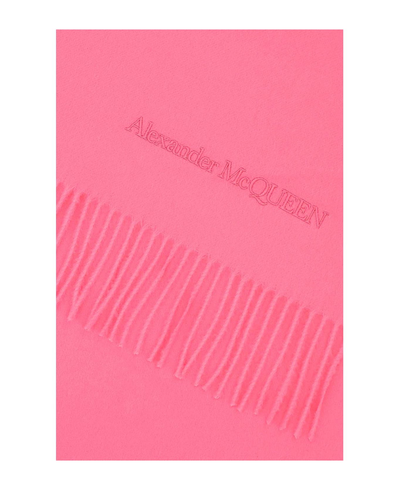 Alexander McQueen Pink Cashmere Blend Scarf - 5900