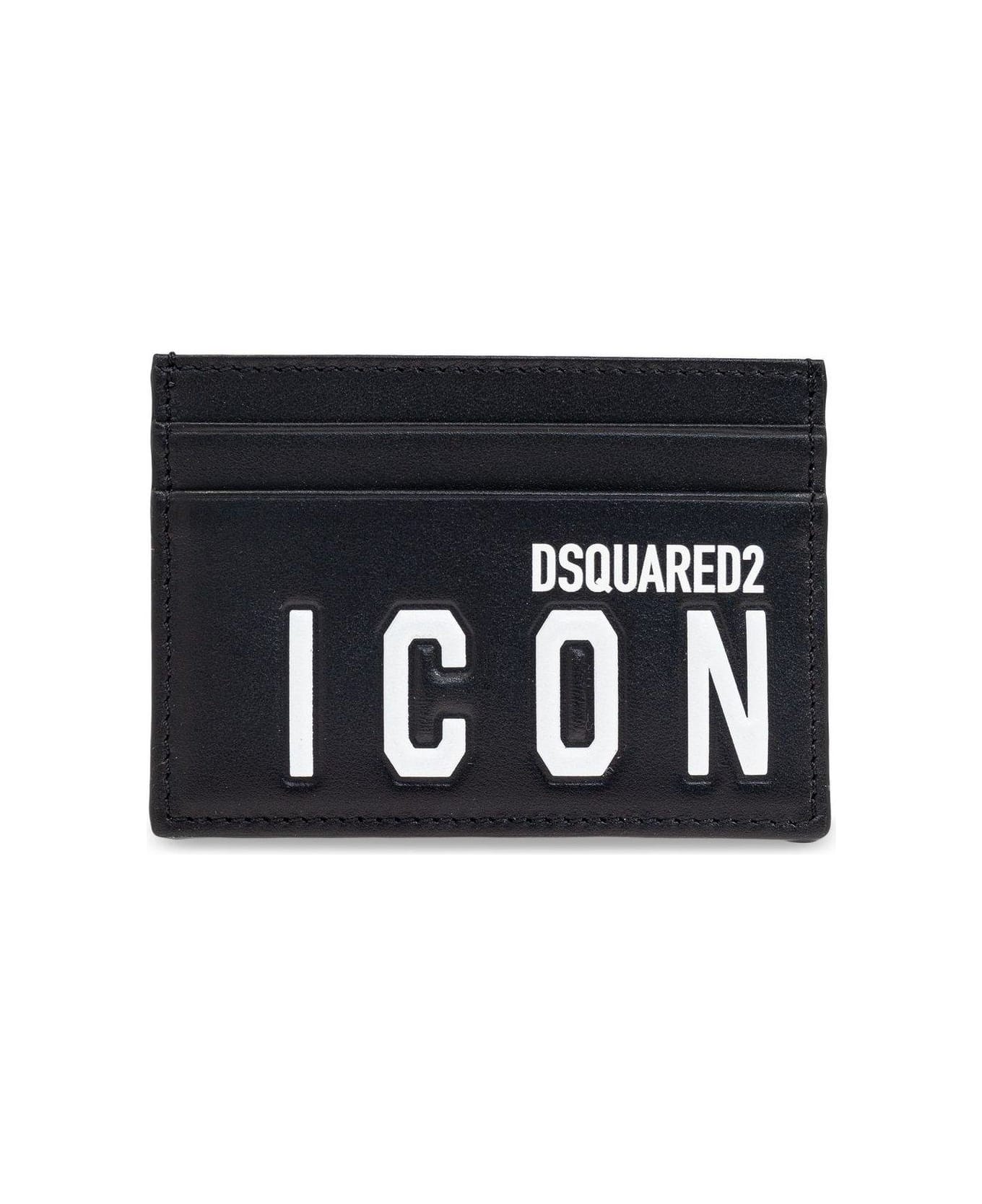 Dsquared2 Logo Printed Card Holder - Black