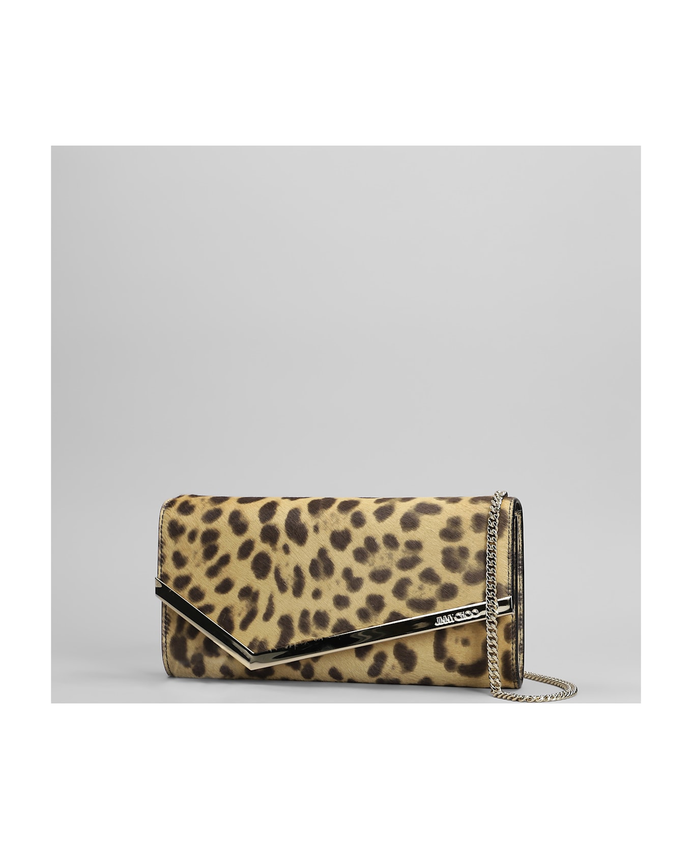 Jimmy Choo Emmie Clutch In Animalier Pony Skin - Animalier