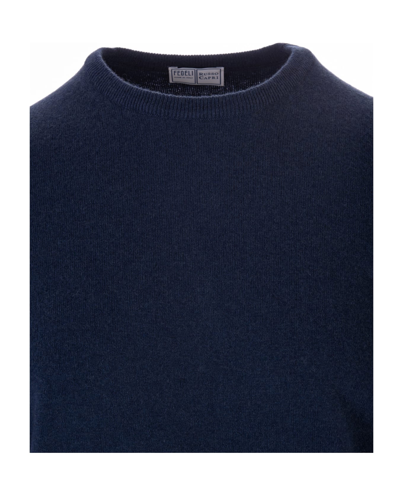 Fedeli Man Baltic Blue Arg Vintage Pullover | italist, ALWAYS LIKE A SALE