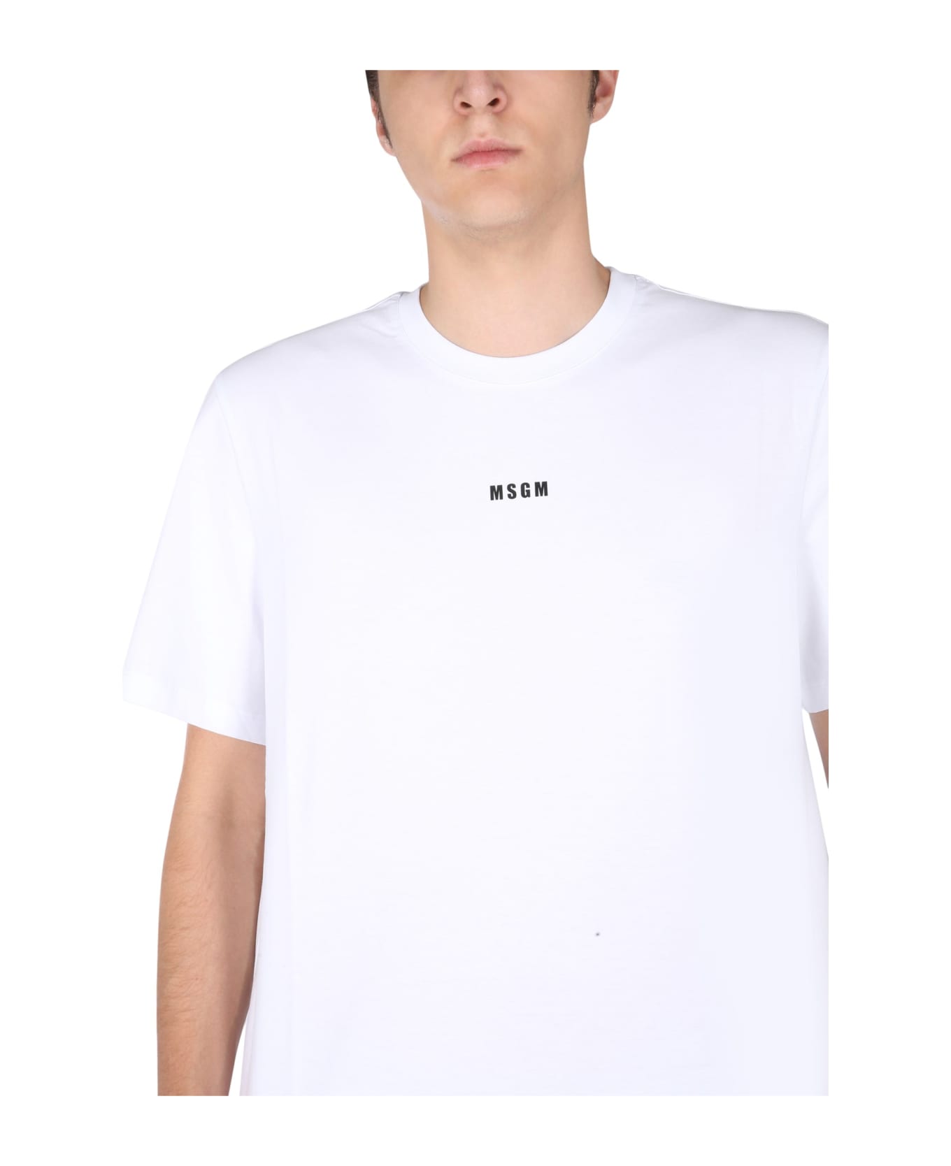 MSGM T-shirt With Lettering Logo Print - C